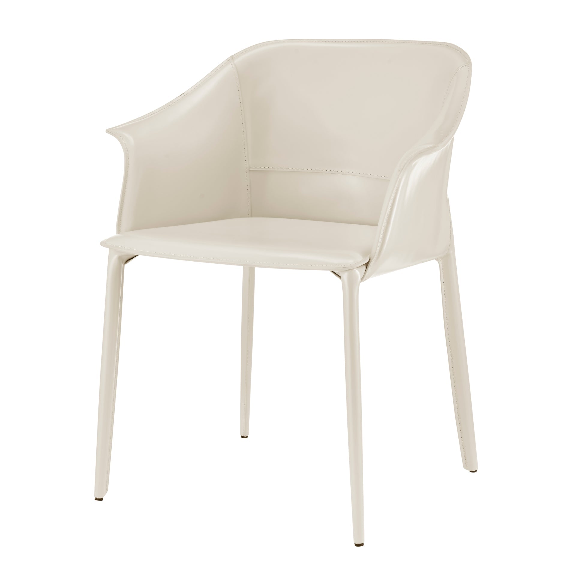 Callie Recycled Leather Dining Arm Chair - What A Room