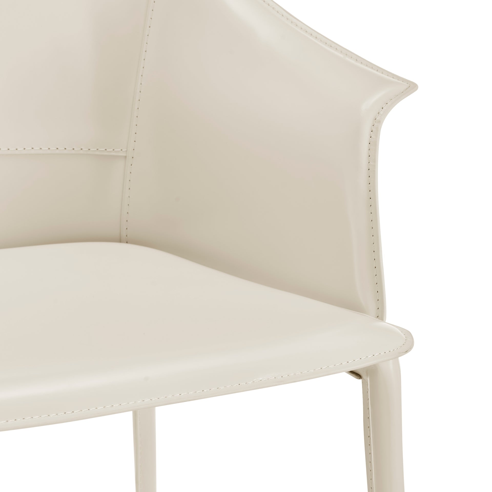Callie Recycled Leather Dining Arm Chair