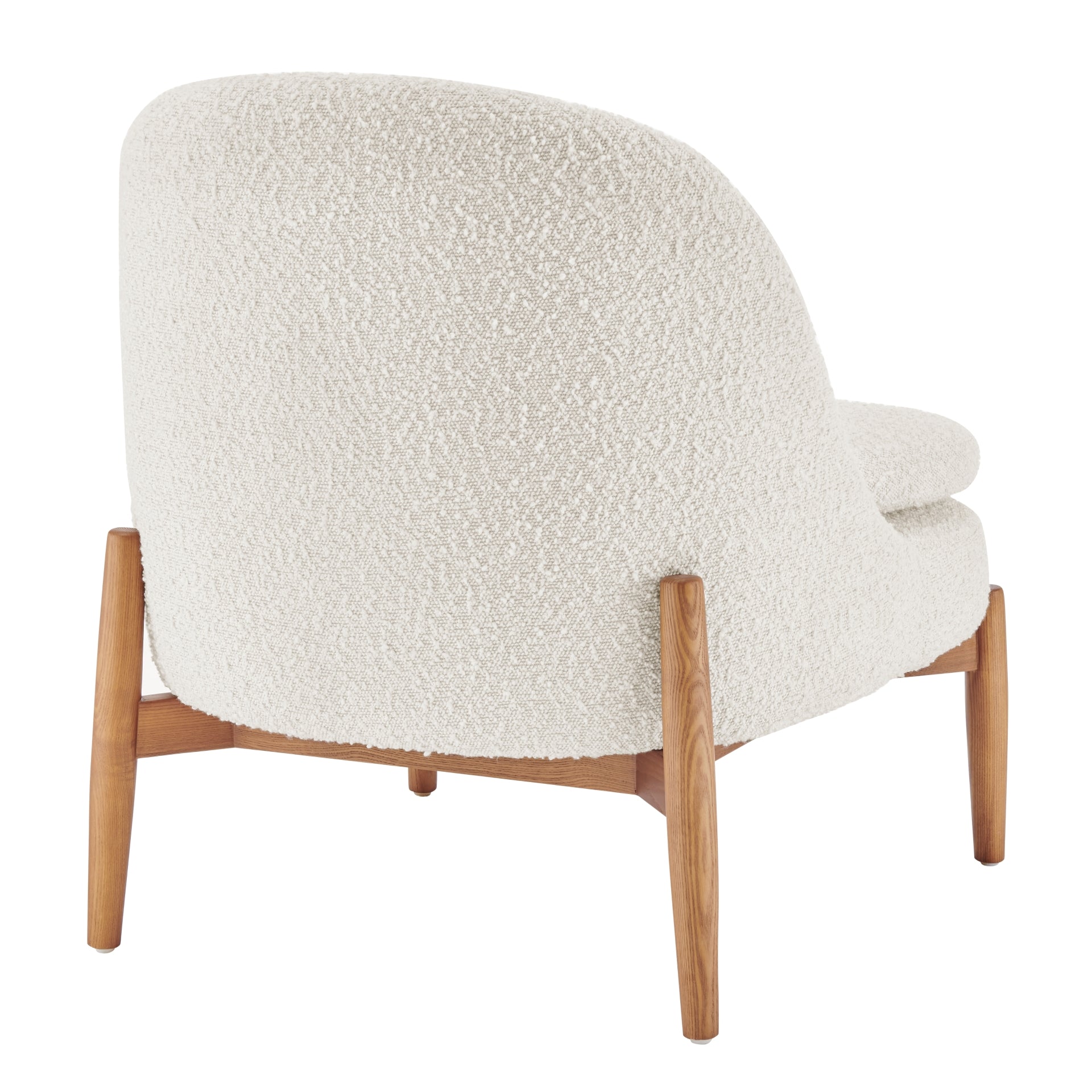 Adriana  Fabric Accent Chair Walnut Legs