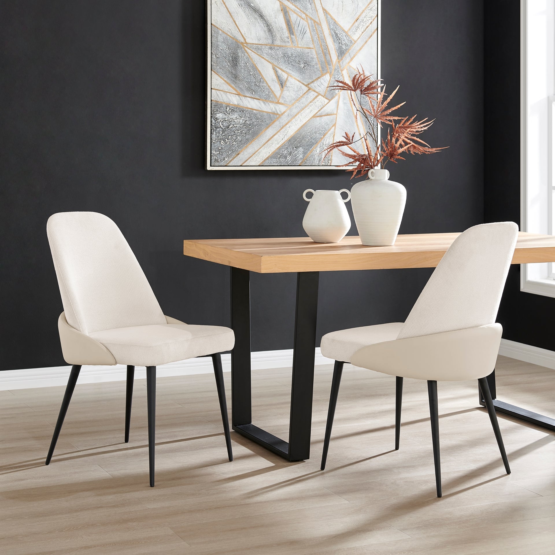 Elodie  Fabric/ Dining Side Chair (Set of 2)