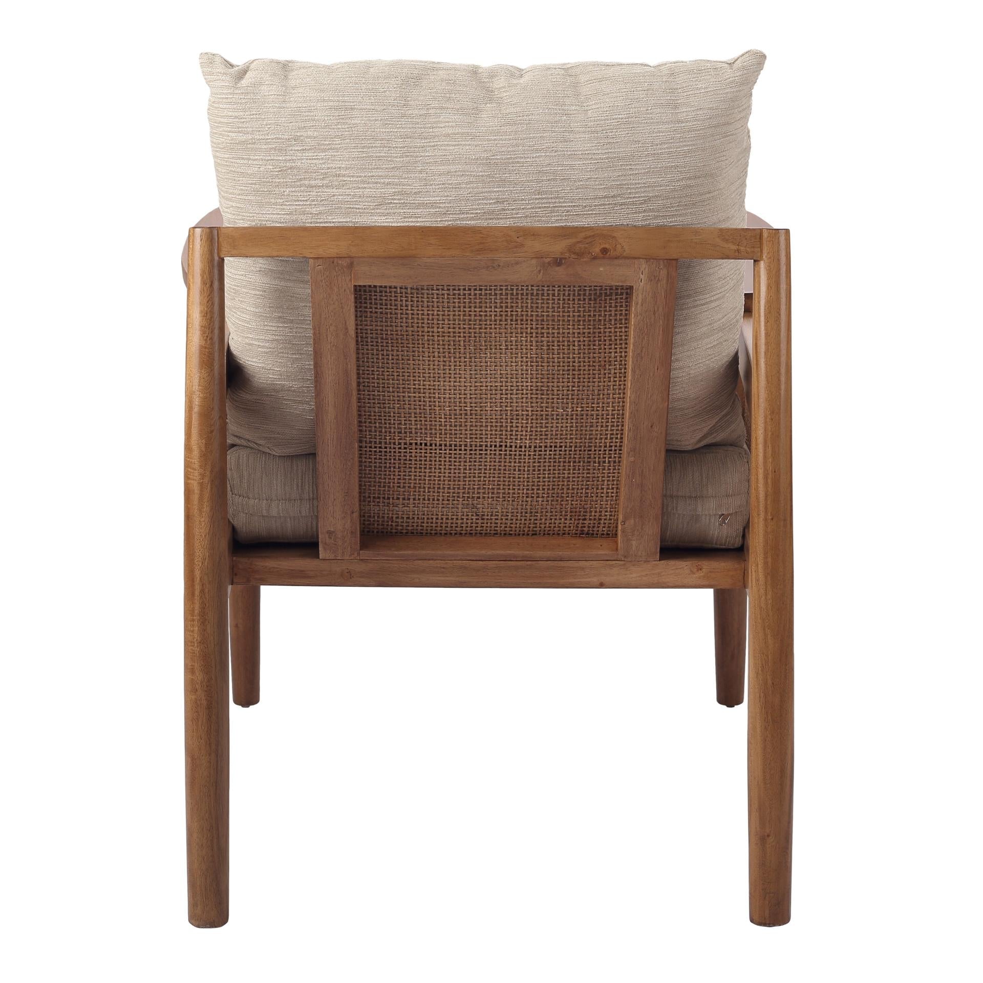 Teramo Mahogany Rattan Accent Arm Chair