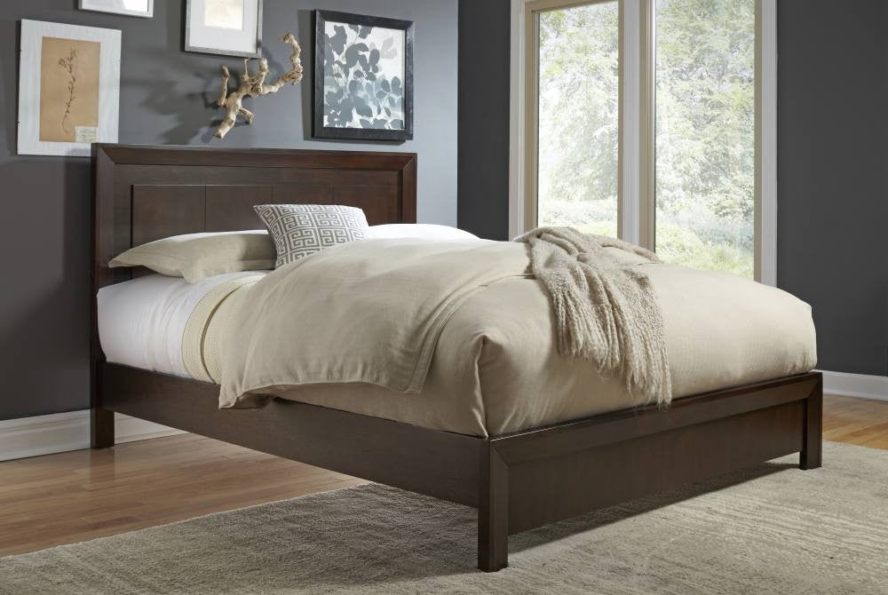 Element Platform Bed in Chocolate Brown