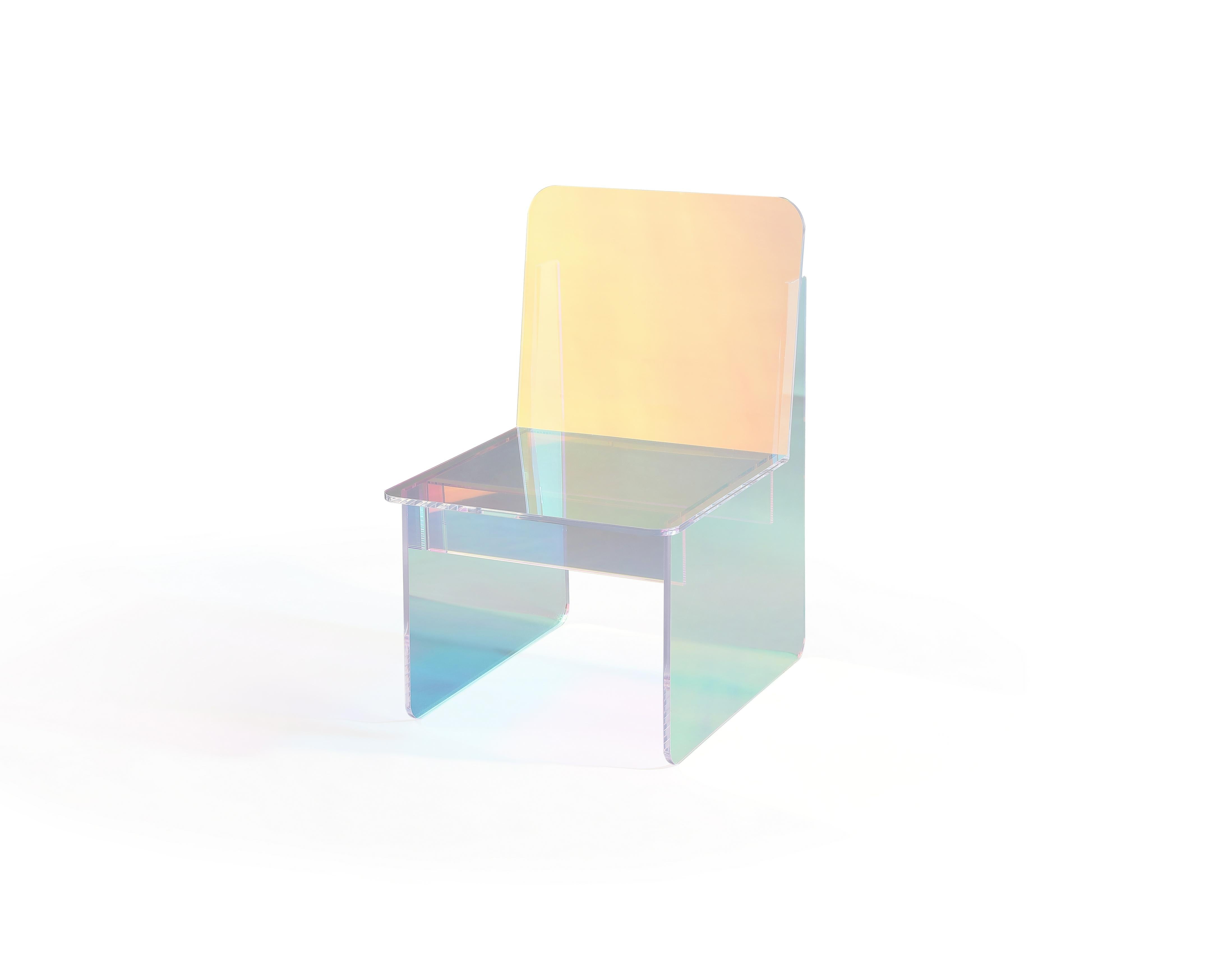 Fomo Iridescent Acrylic Accent Chair