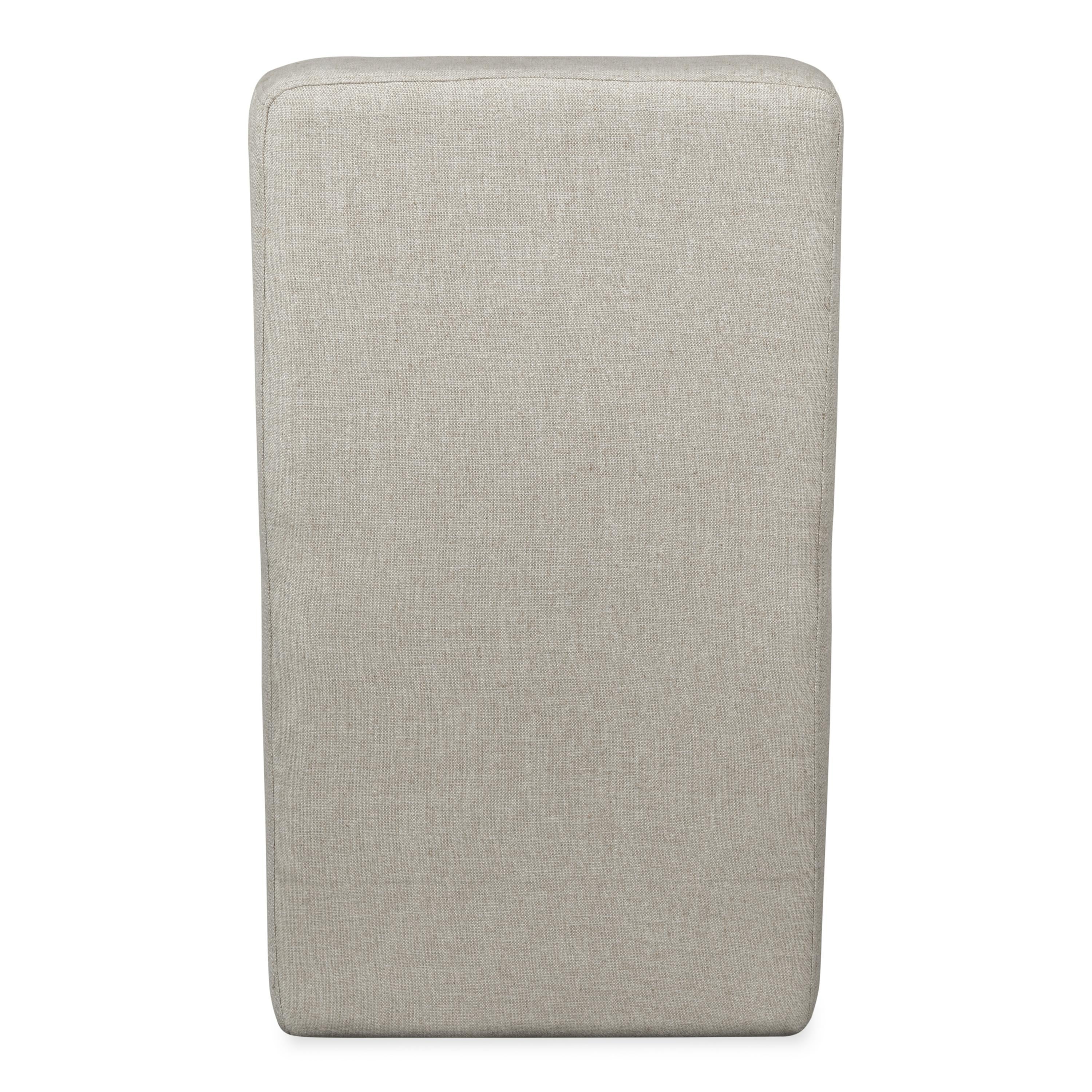 Liv Fully Upholstered Dining Chair in Natural Linen (Set of 2)