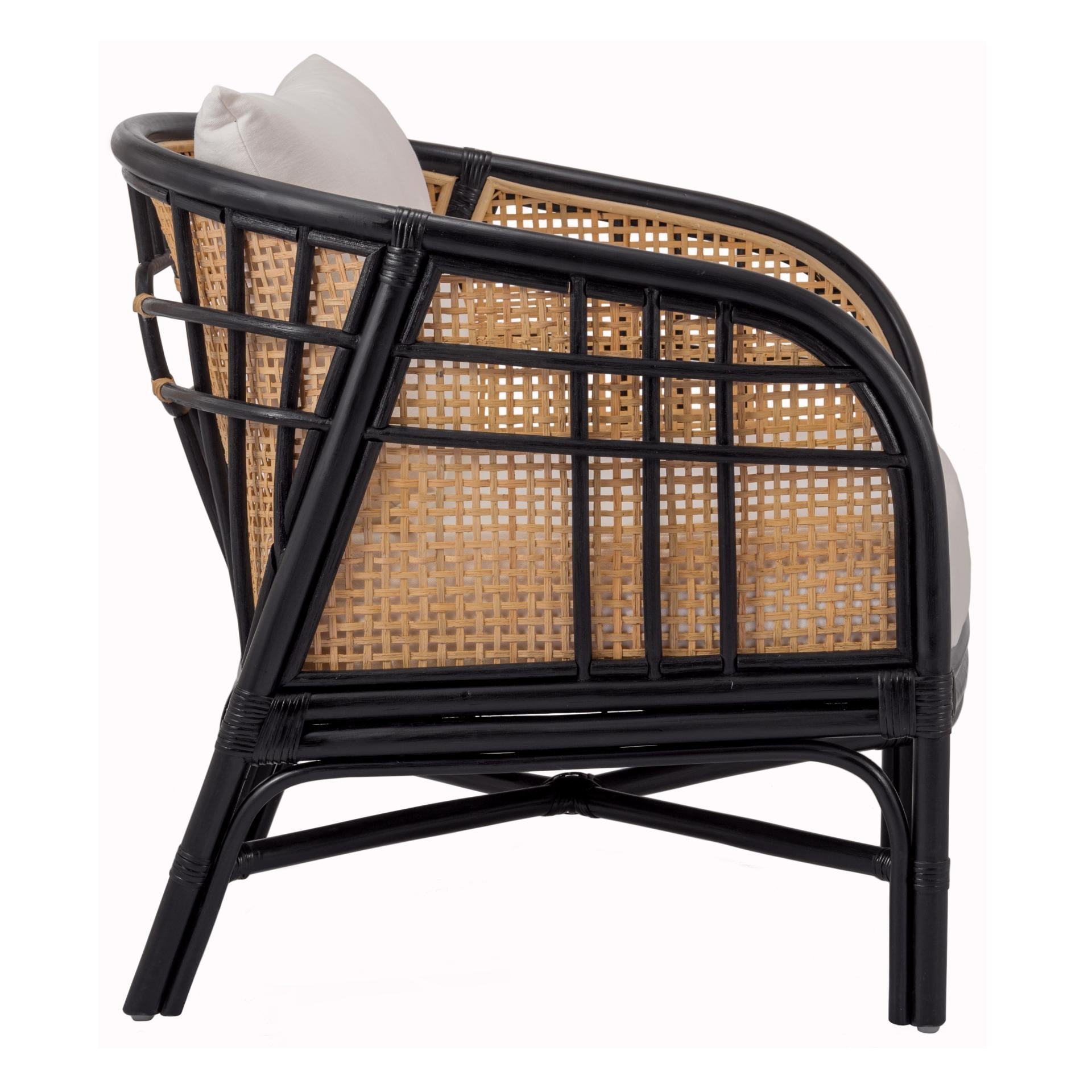 Ferrara Rattan Cozy Farmhouse Accent Chair