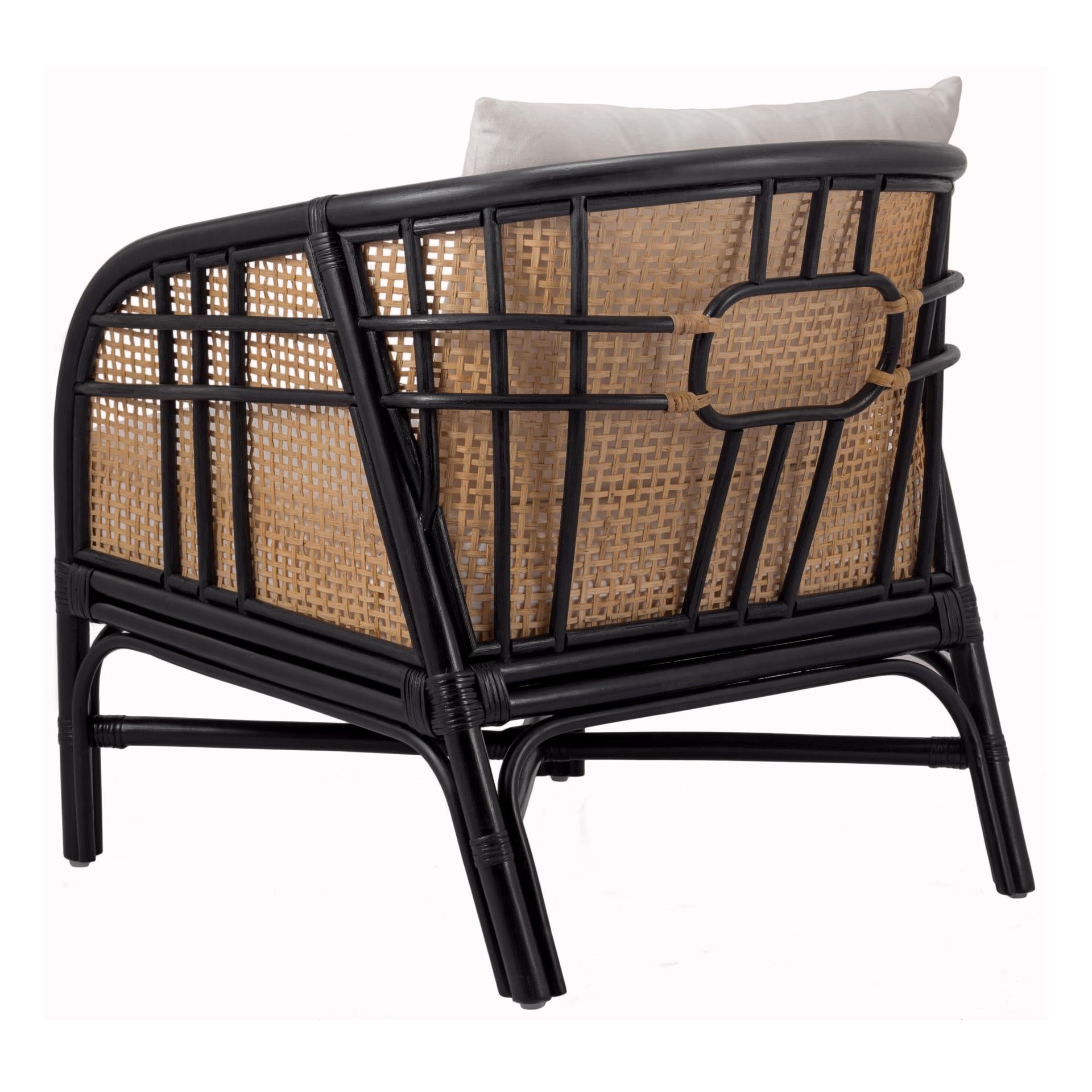 Ferrara Rattan Cozy Farmhouse Accent Chair