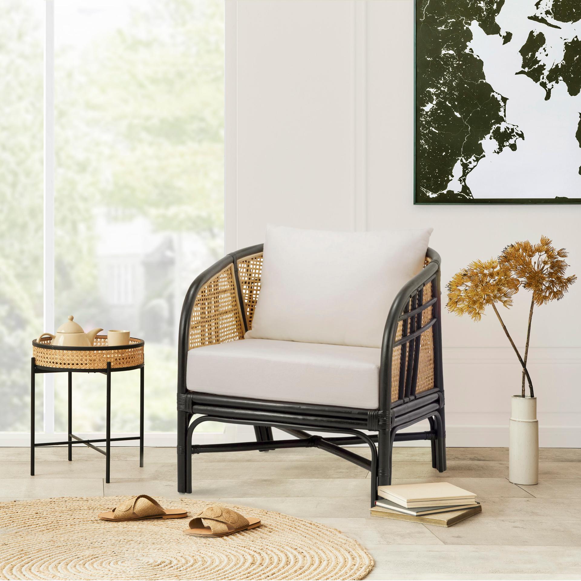 Ferrara Rattan Cozy Farmhouse Accent Chair