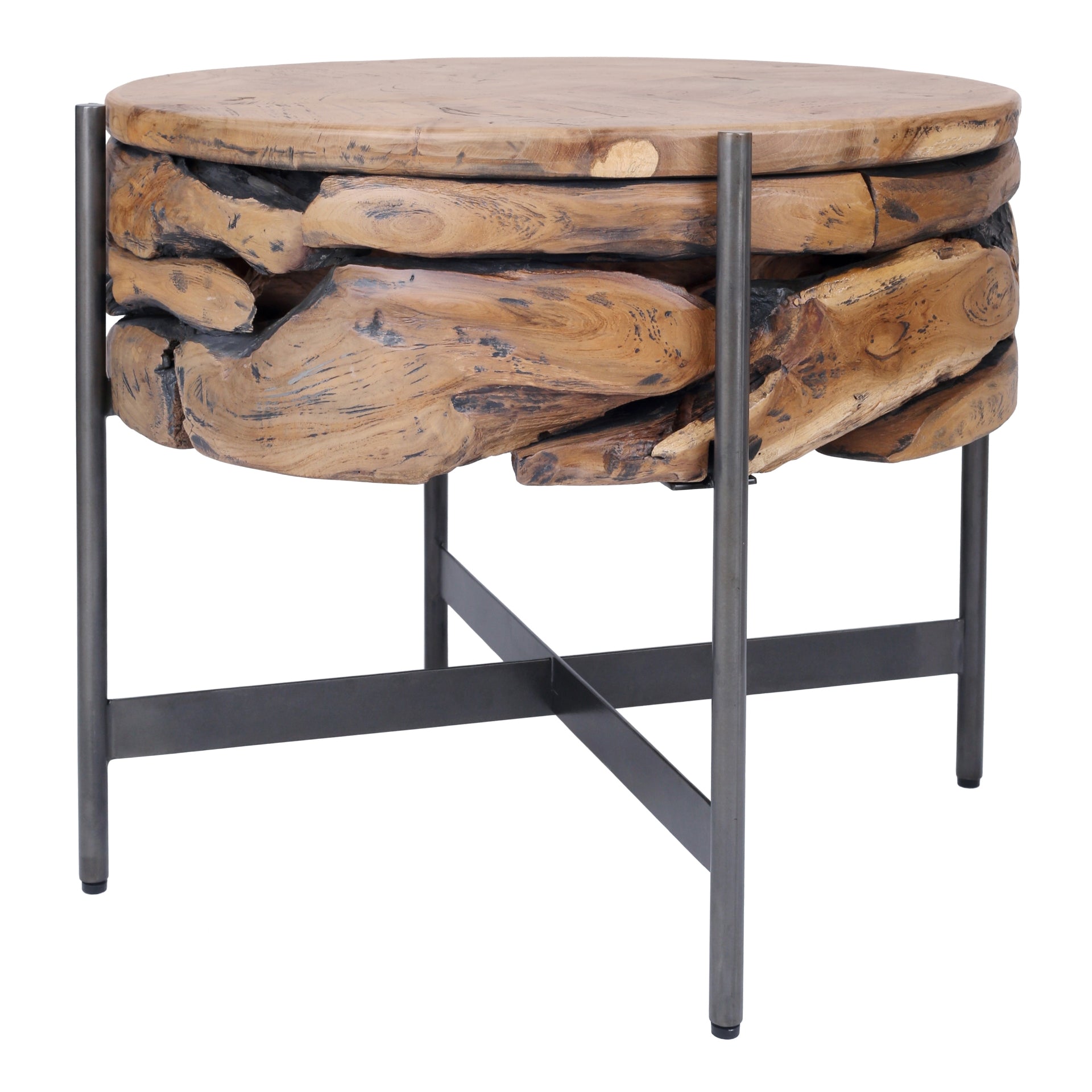 Bardo  Reclaimed Teak Side/ End Table