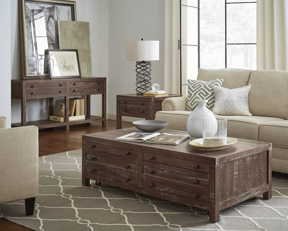 Townsend Solid Wood Castered Coffee Table