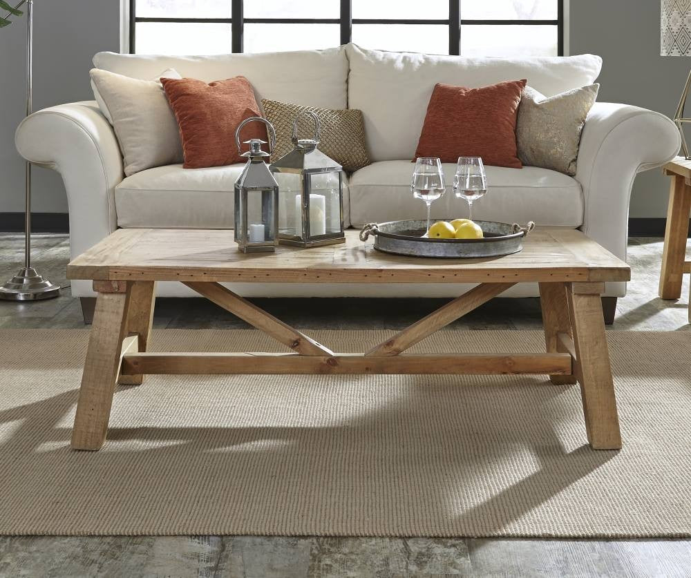Harby Reclaimed Wood Rectangular Coffee Table