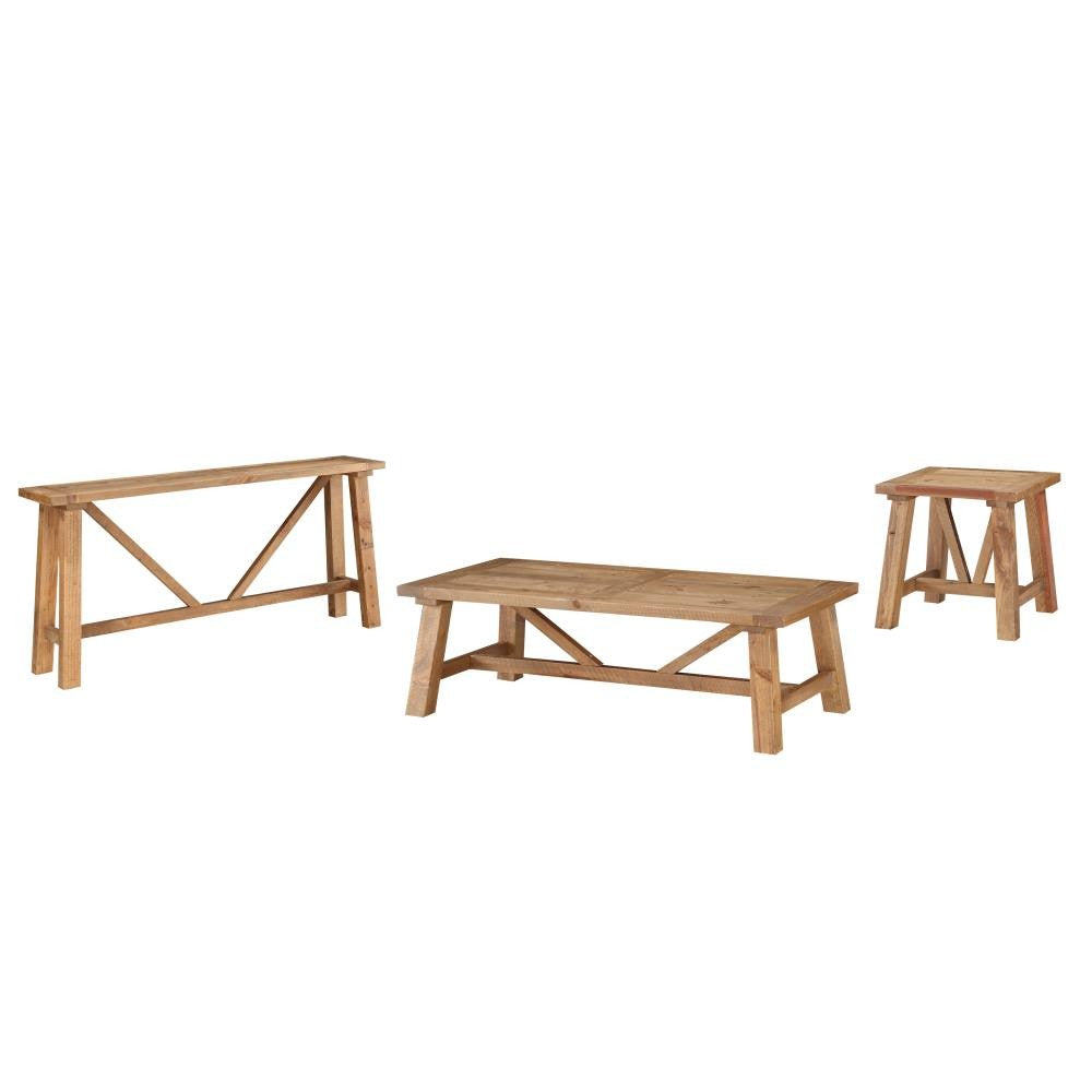 Harby Reclaimed Wood Rectangular Coffee Table