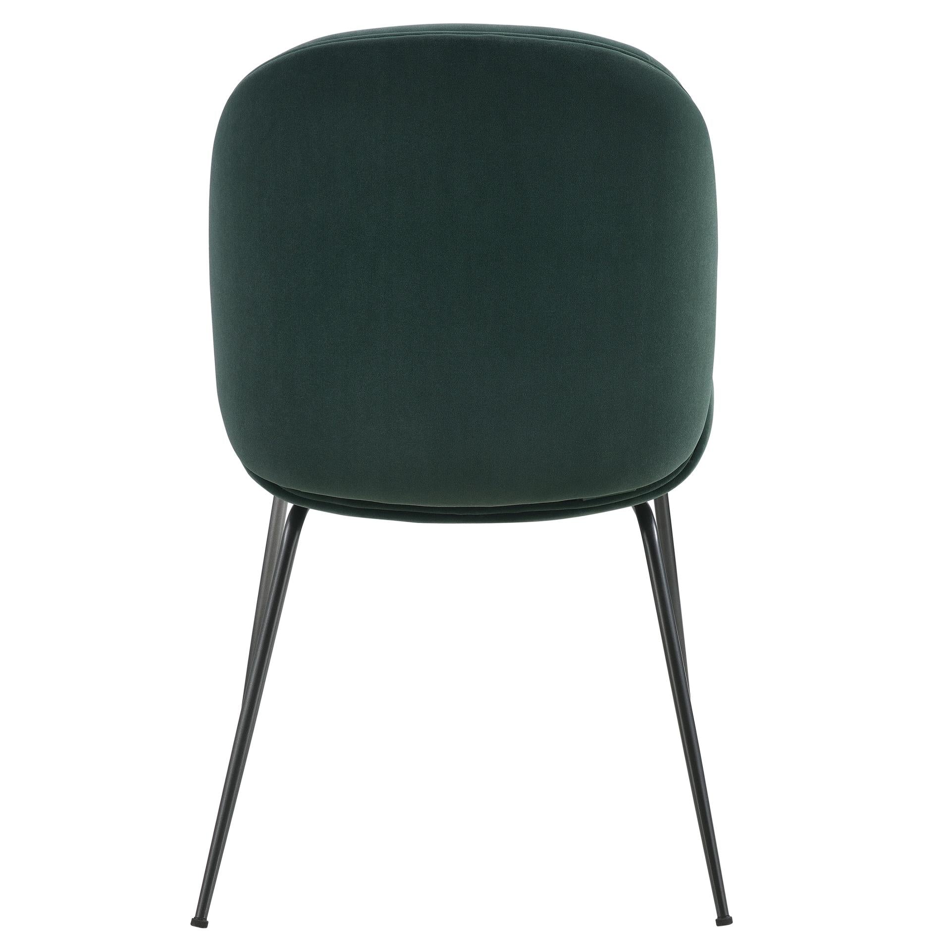 Lucy KD Velvet Fabric Dining Side Chair (Set of 2)