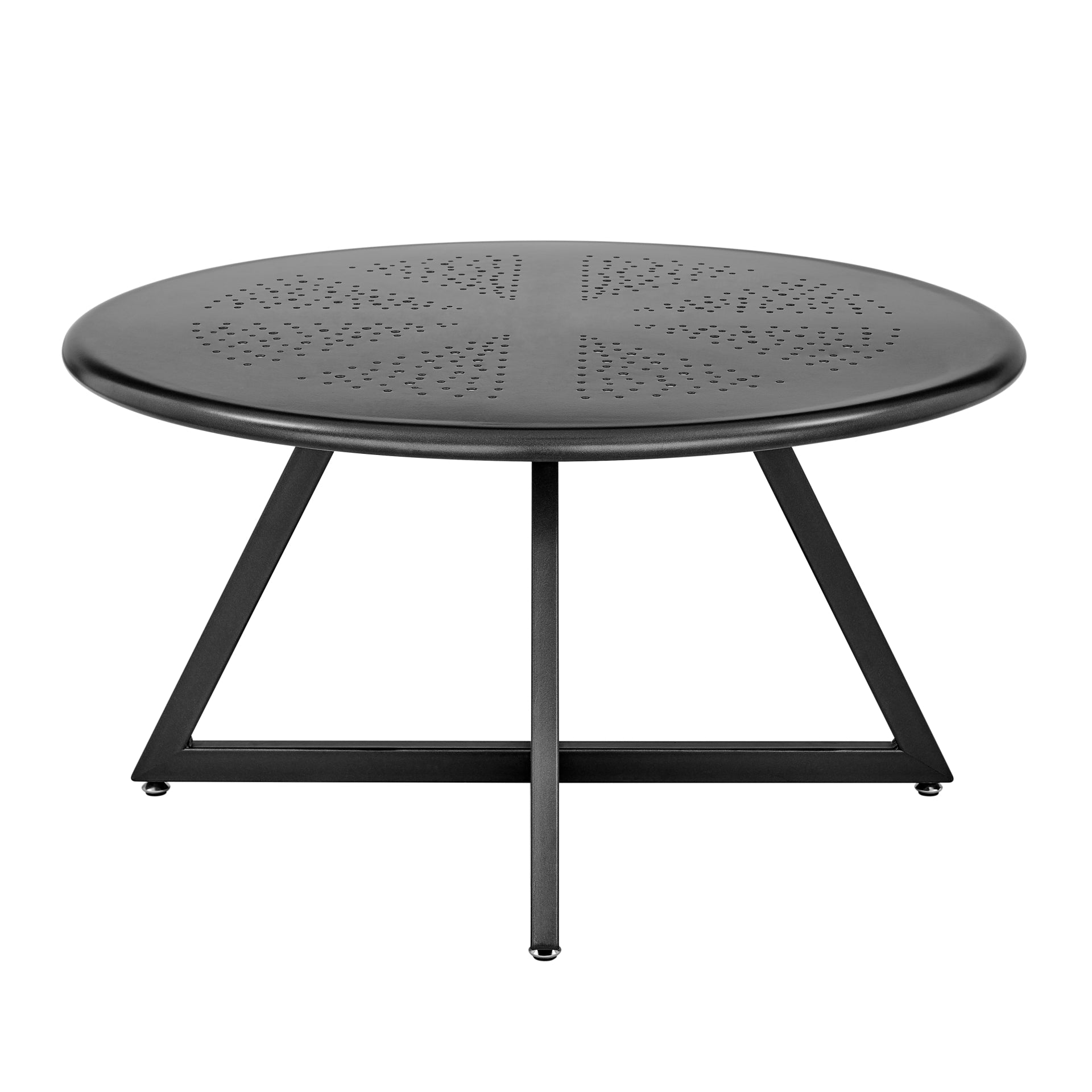 Markle  Outdoor Metal Round Coffee Table