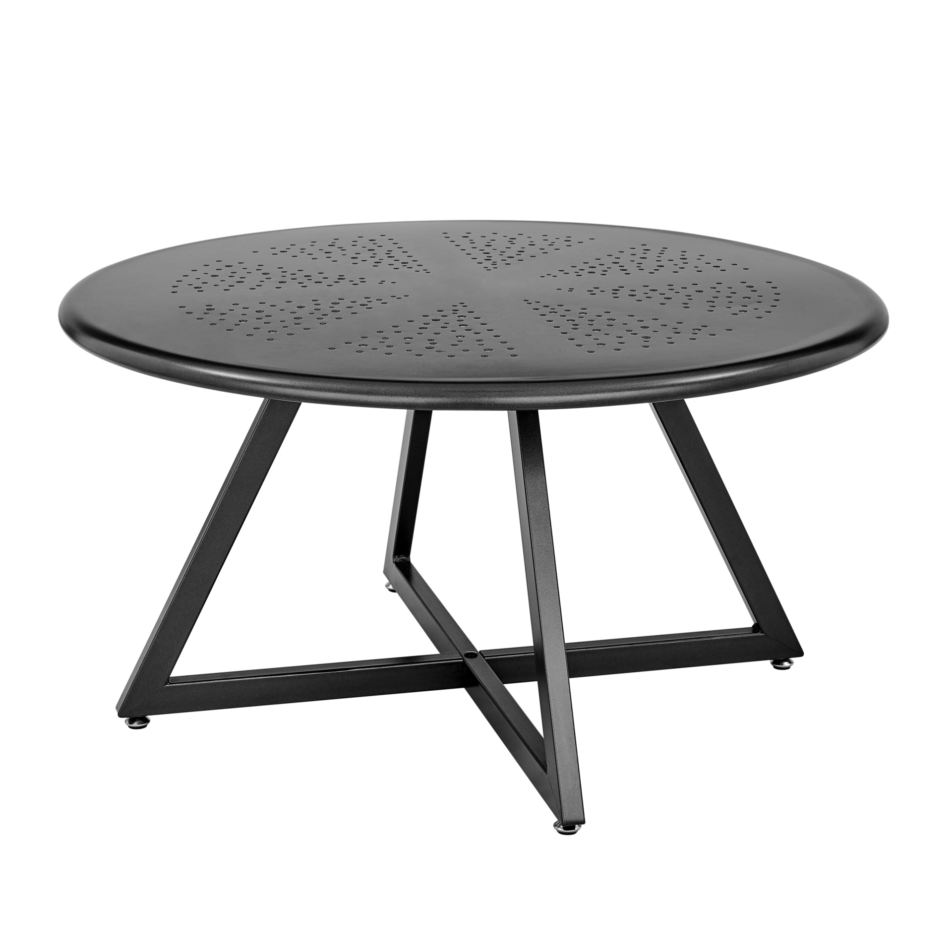 Markle  Outdoor Metal Round Coffee Table
