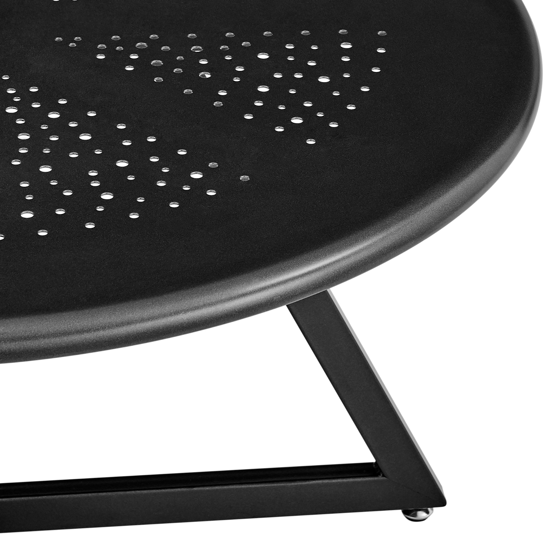 Markle  Outdoor Metal Round Coffee Table