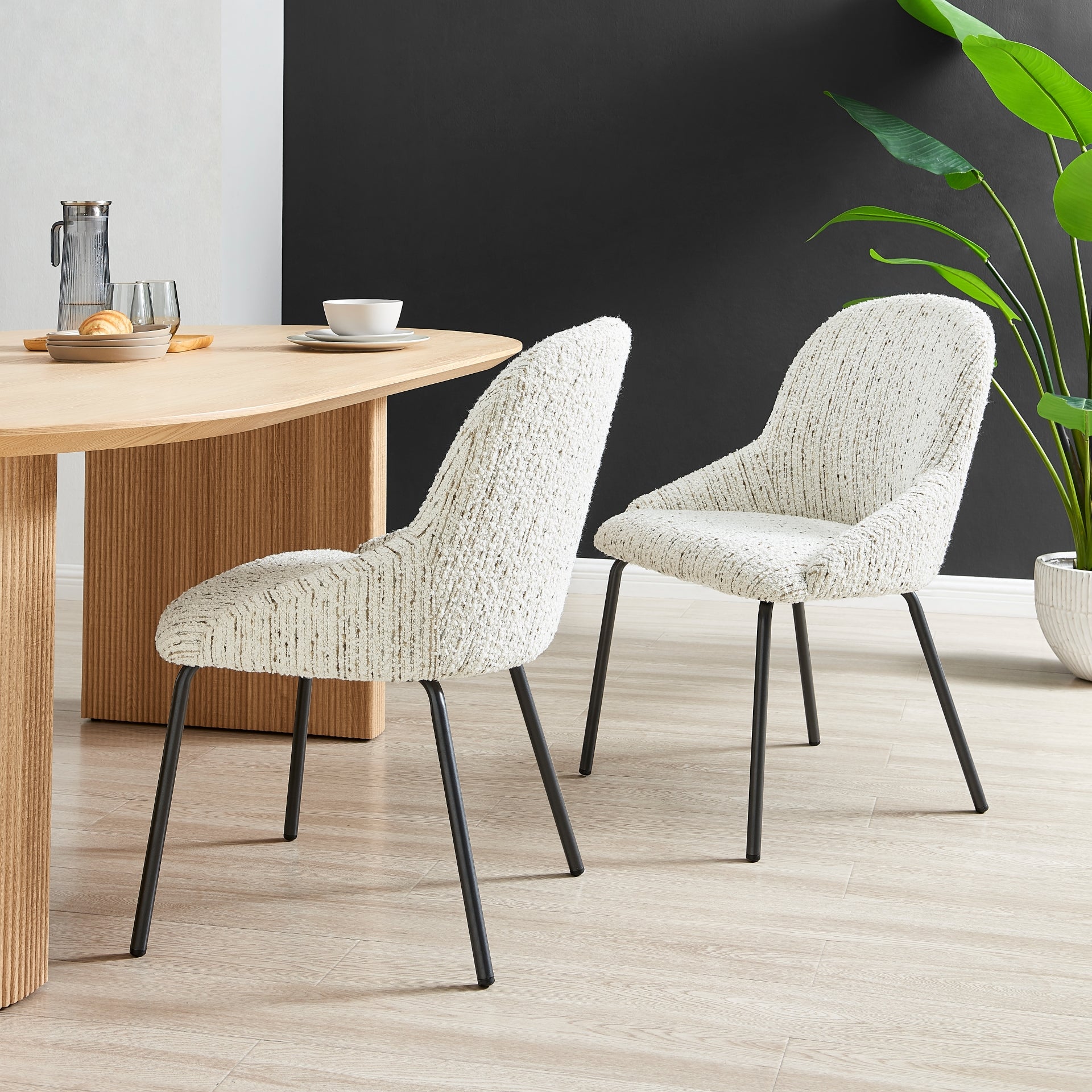 Katrisa  Fabric Dining Side Chair (Set of 2)