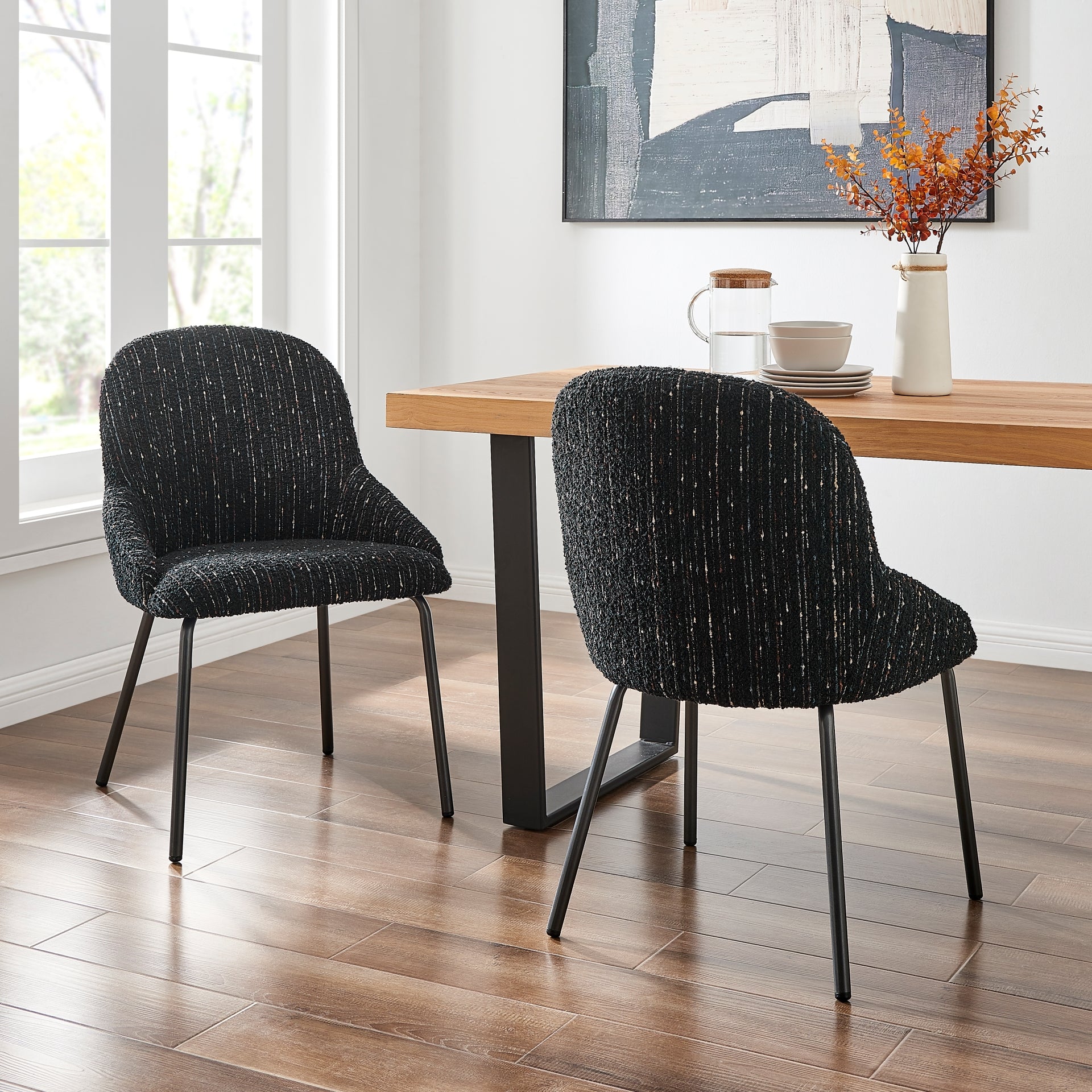Katrisa  Fabric Dining Side Chair (Set of 2)