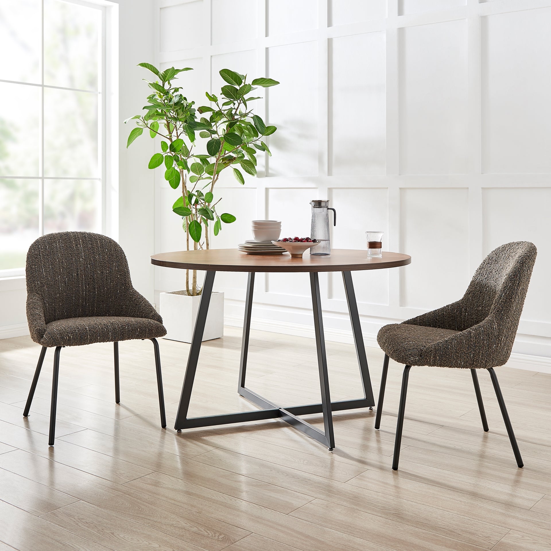 Katrisa  Fabric Dining Side Chair (Set of 2)