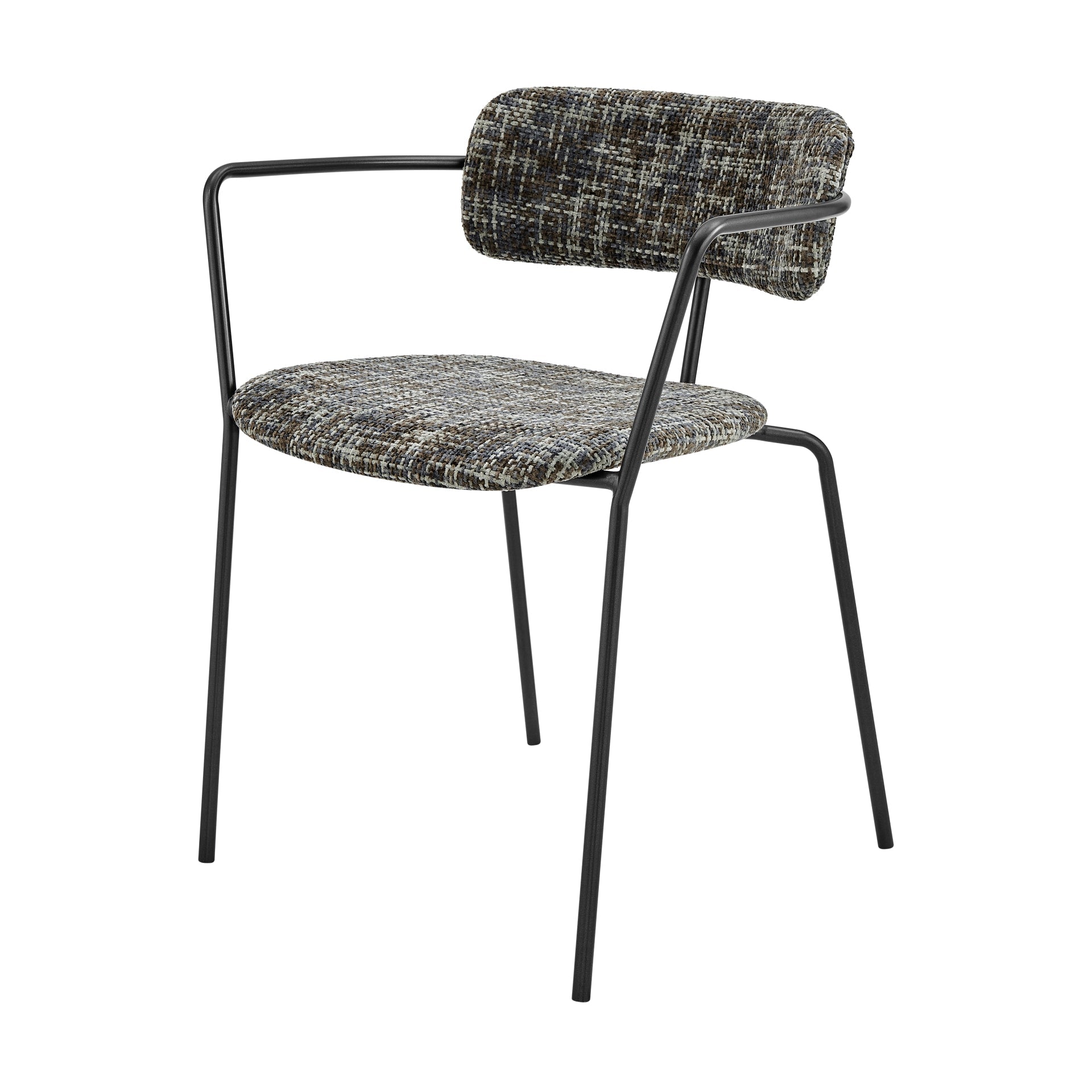 Alivia  Fabric Dining Side Arm Chair (Set of 2) - What A Room