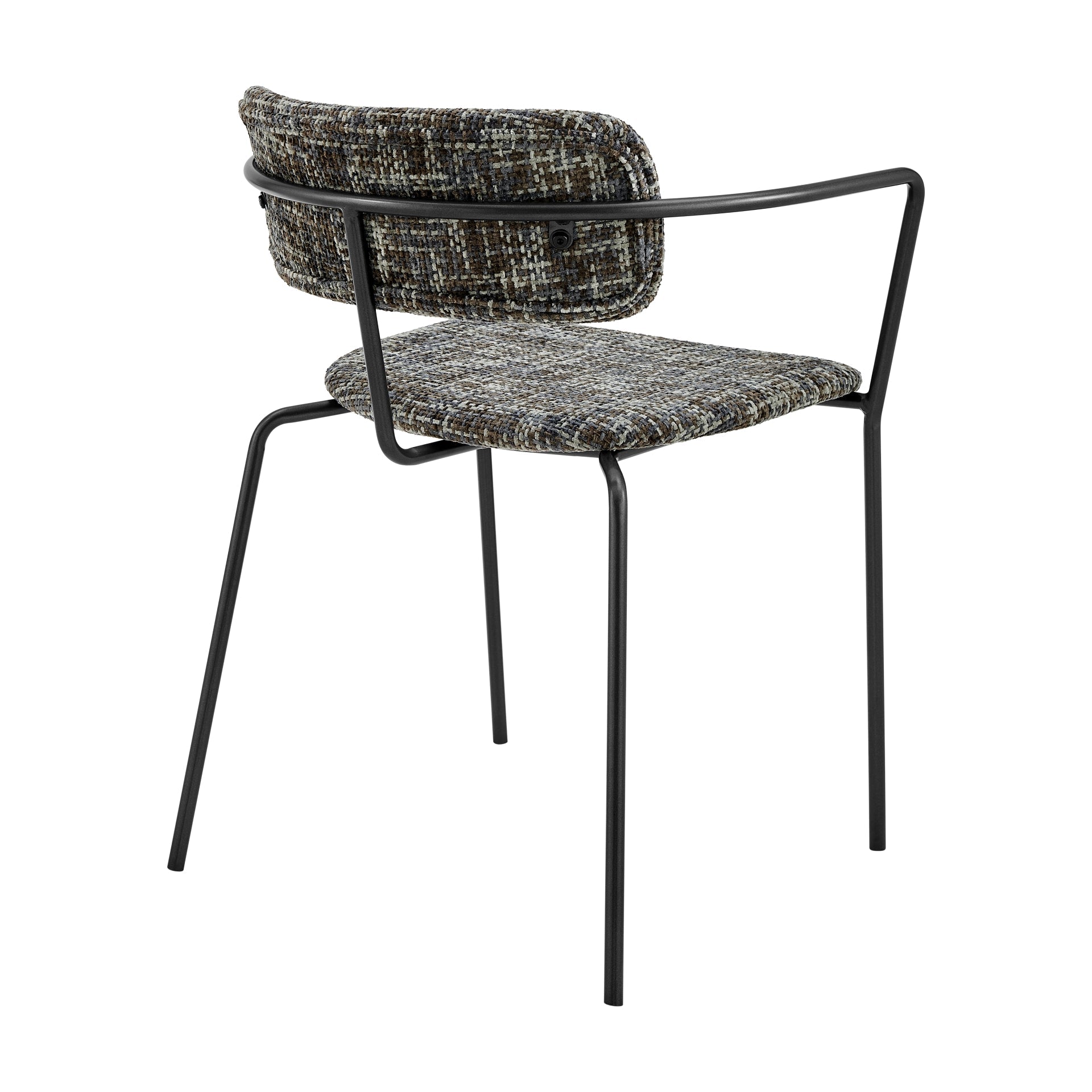 Alivia  Fabric Dining Side Arm Chair (Set of 2)