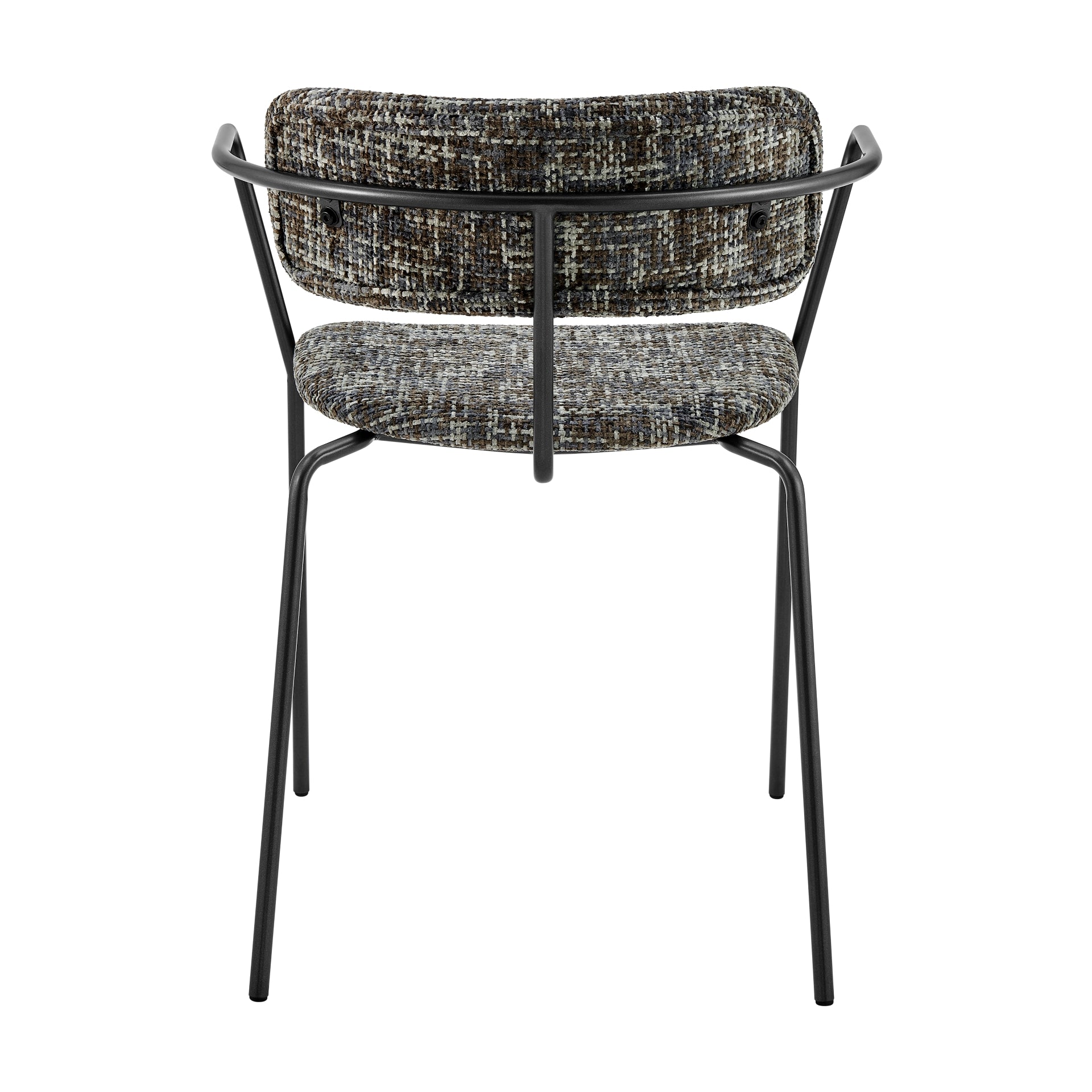 Alivia  Fabric Dining Side Arm Chair (Set of 2)