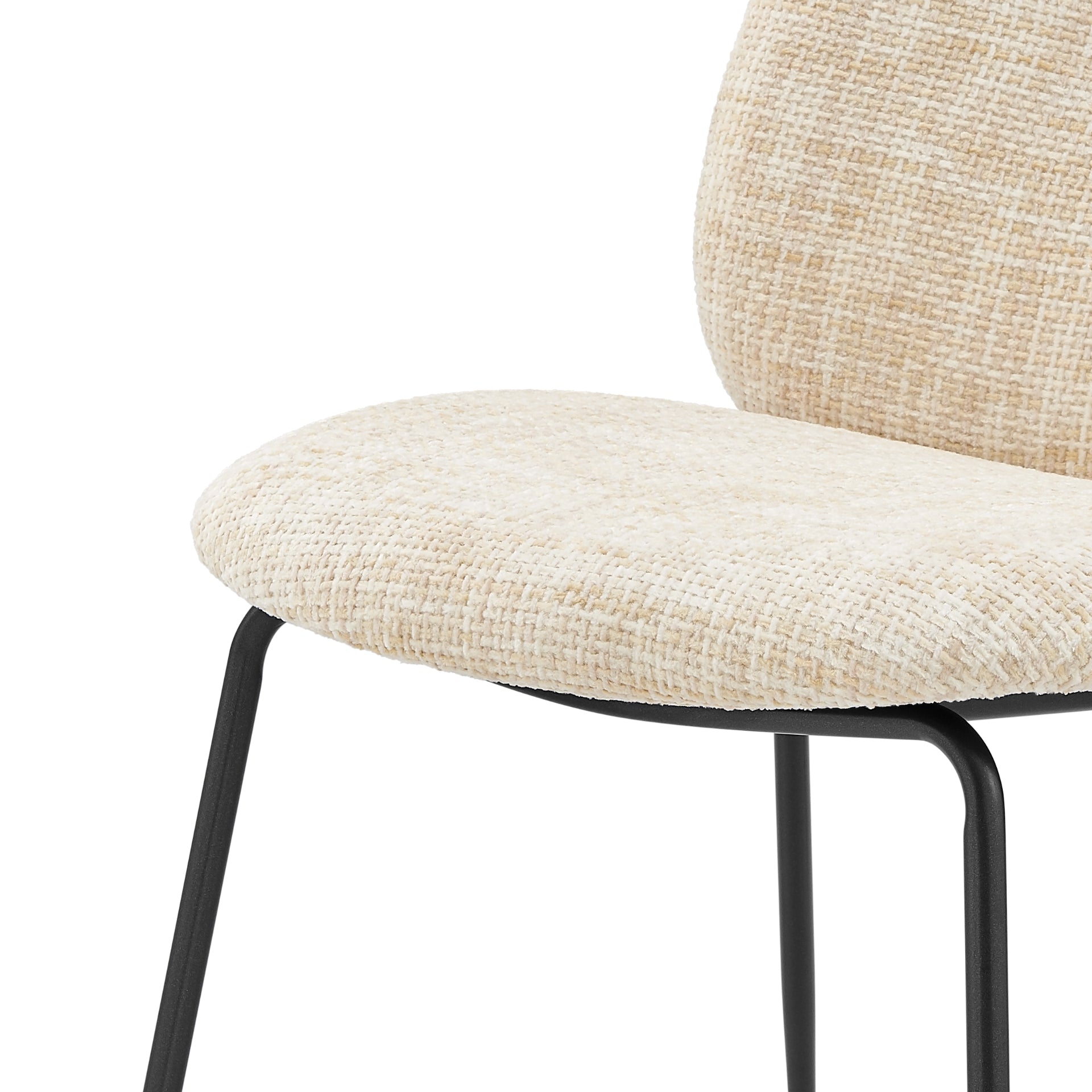 Nisha  Fabric Dining Side Chair (Set of 2)