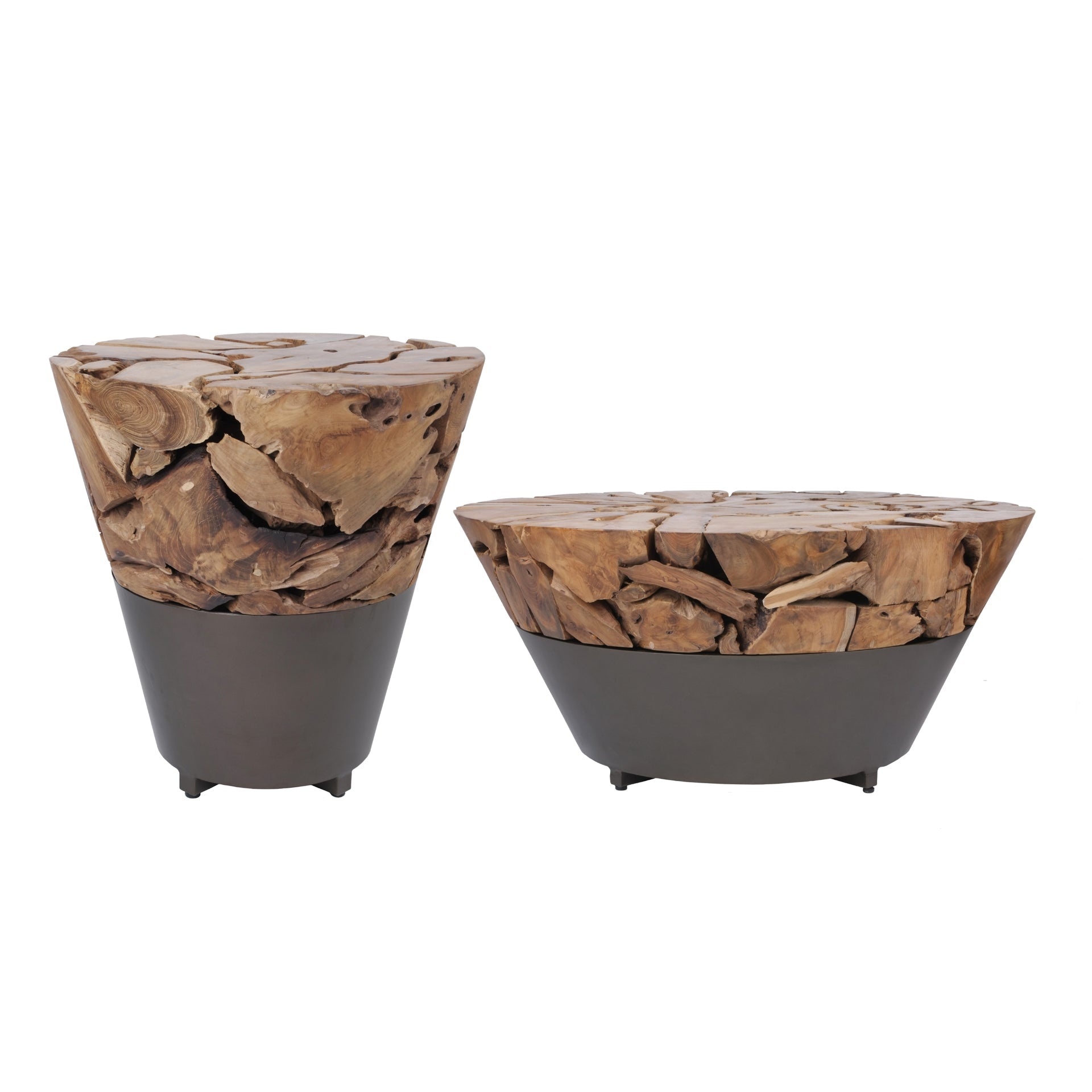 Bruno  Recycled Teak Root Side/ End Table