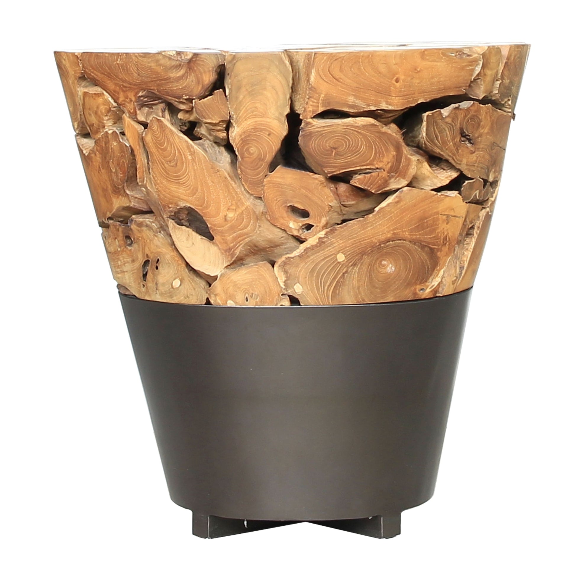 Bruno  Recycled Teak Root Side/ End Table