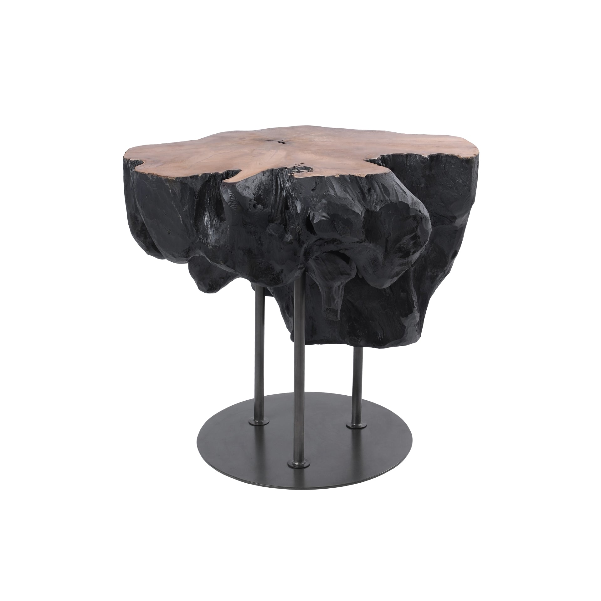 Lenna  24" Recycled Teak Root End/ Coffee Table