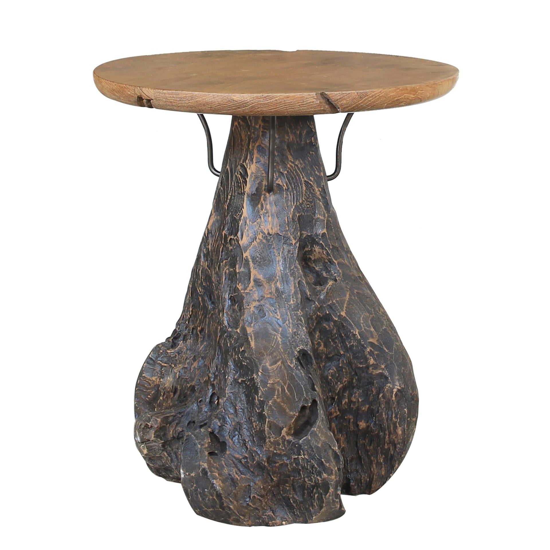 Rocky  Recycled Teak Root Side/ End Table