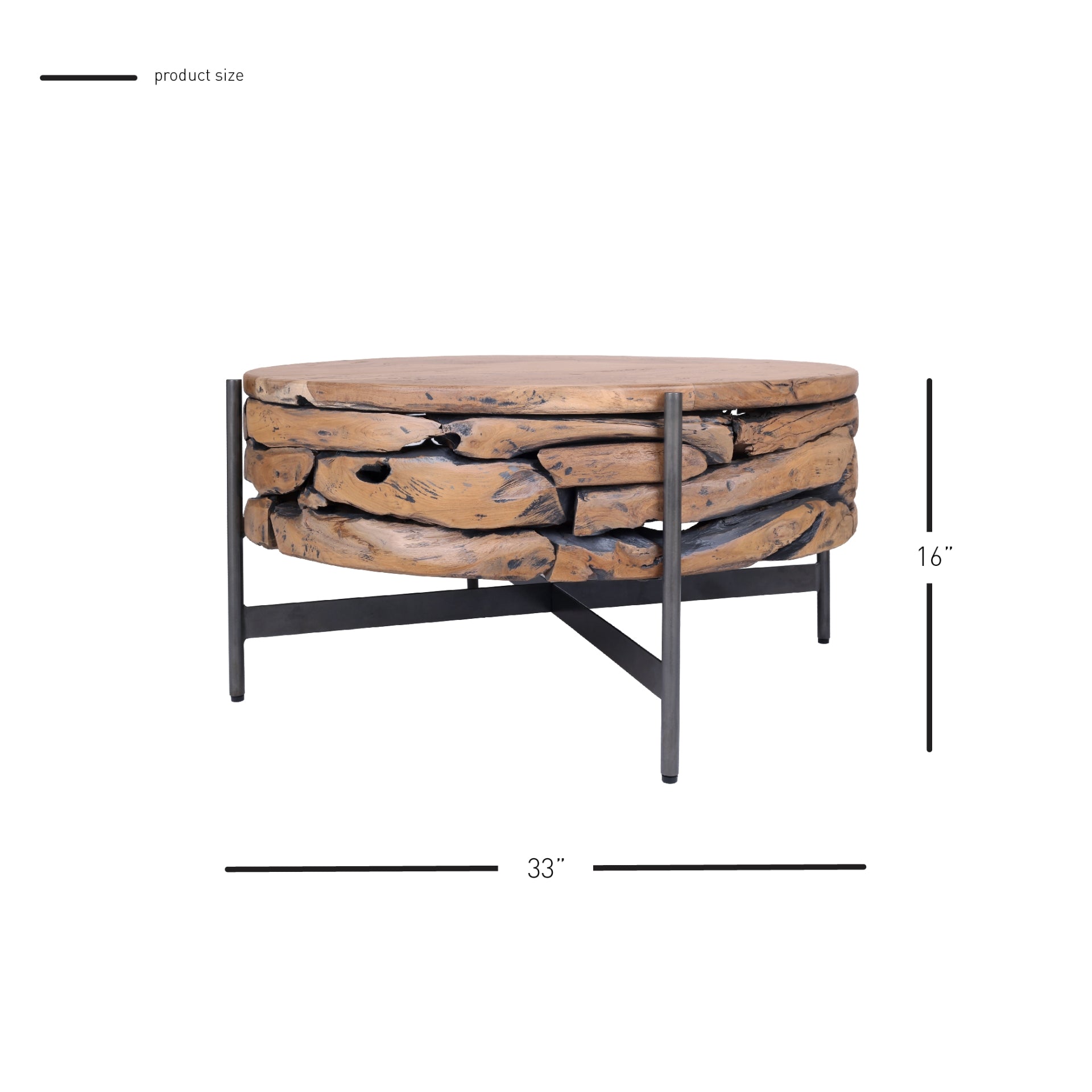 Bardo  Reclaimed Teak Coffee Table