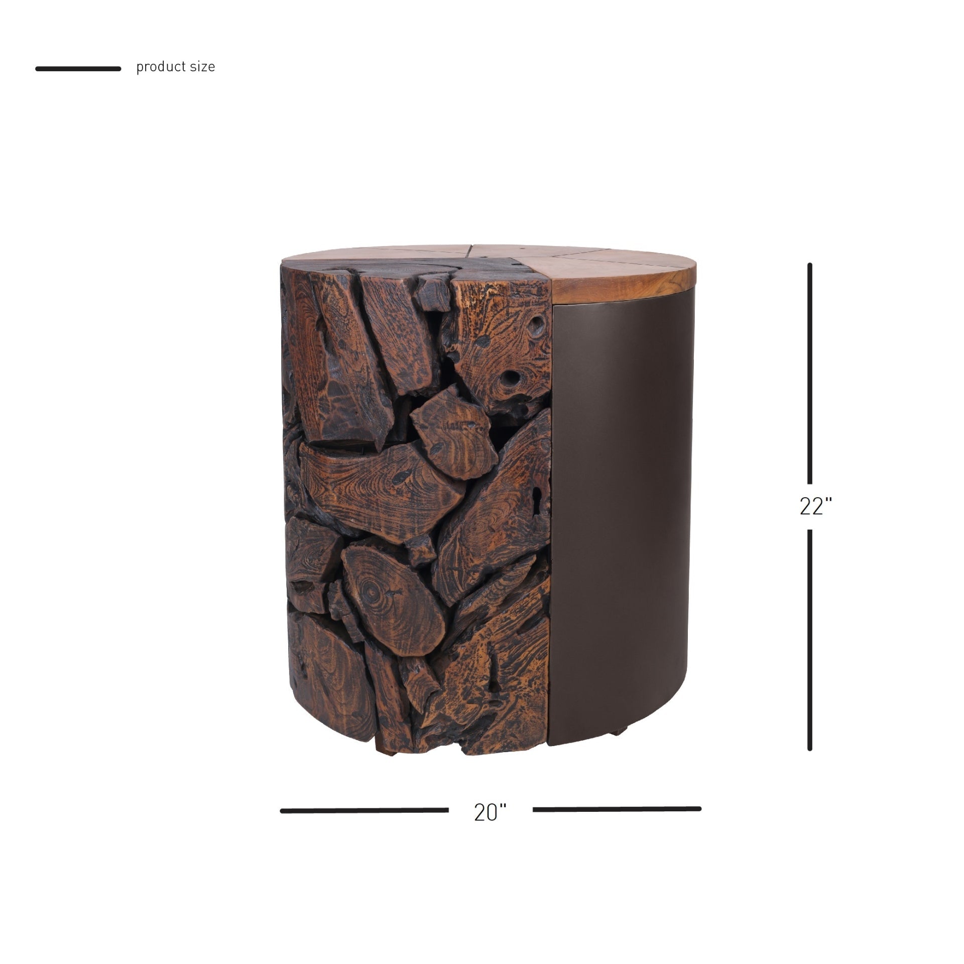 Brizo Reclaimed Teak Side/End Table