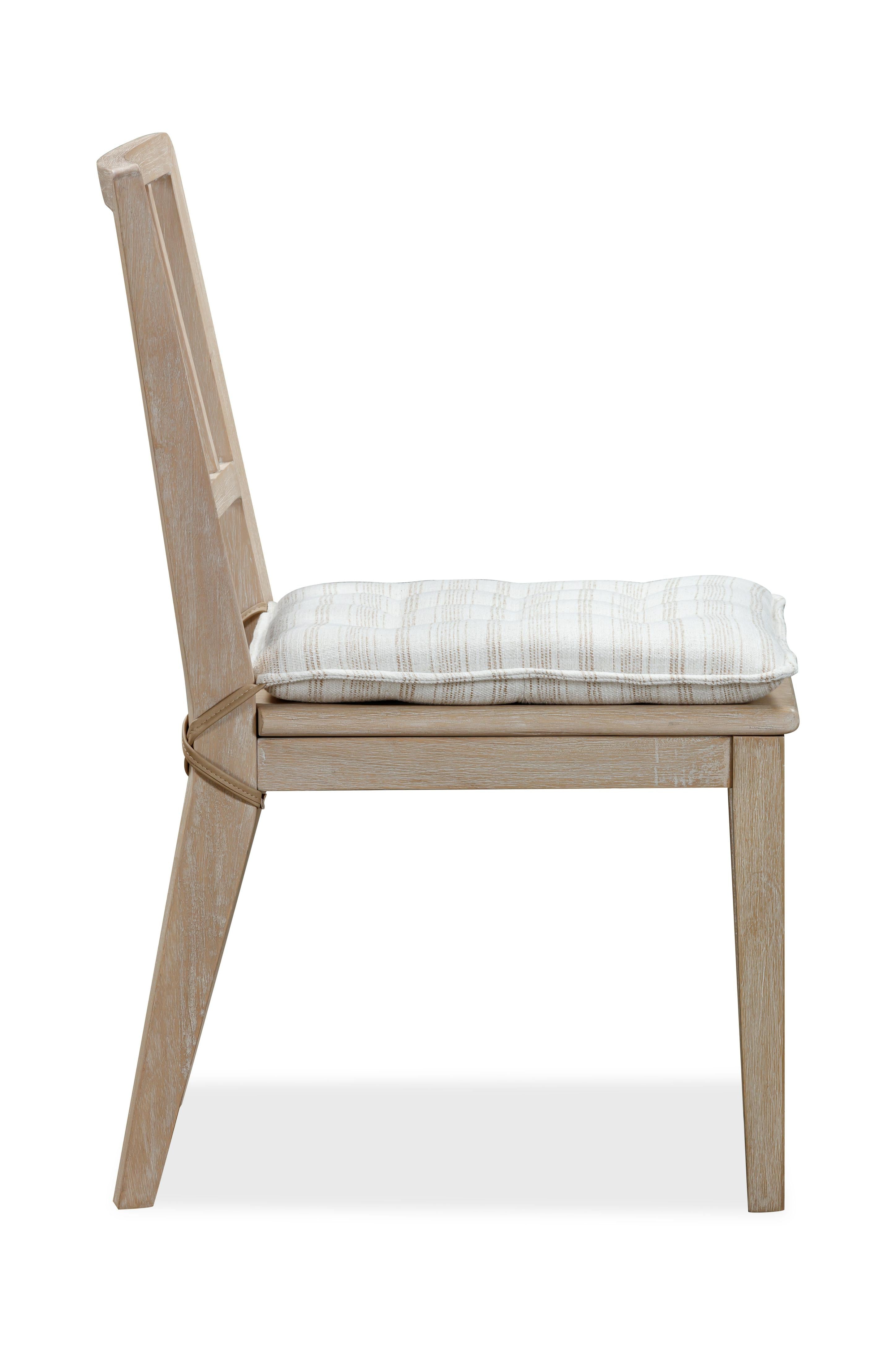Camden Wood Dining Chair with Detachable Cushion in Chai and Oat (Set of 2)