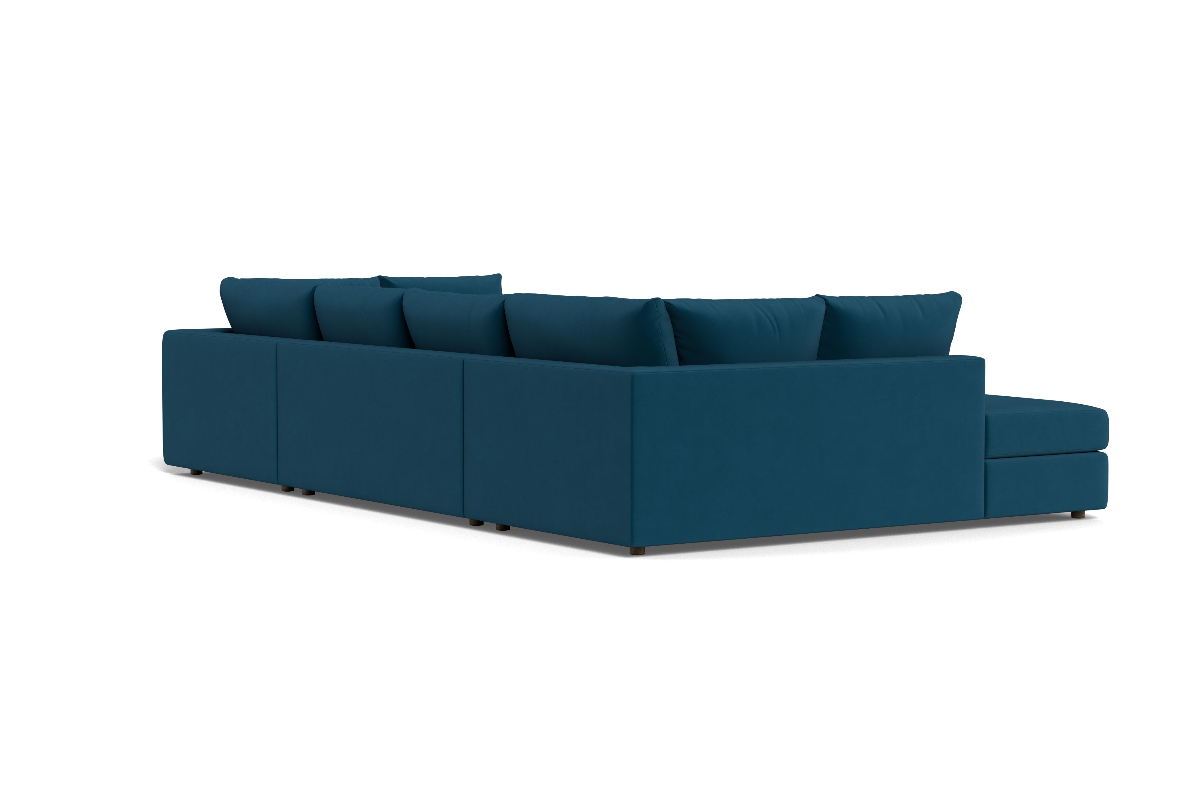 Daphne Deep Double Bumper Chaise Sectional
