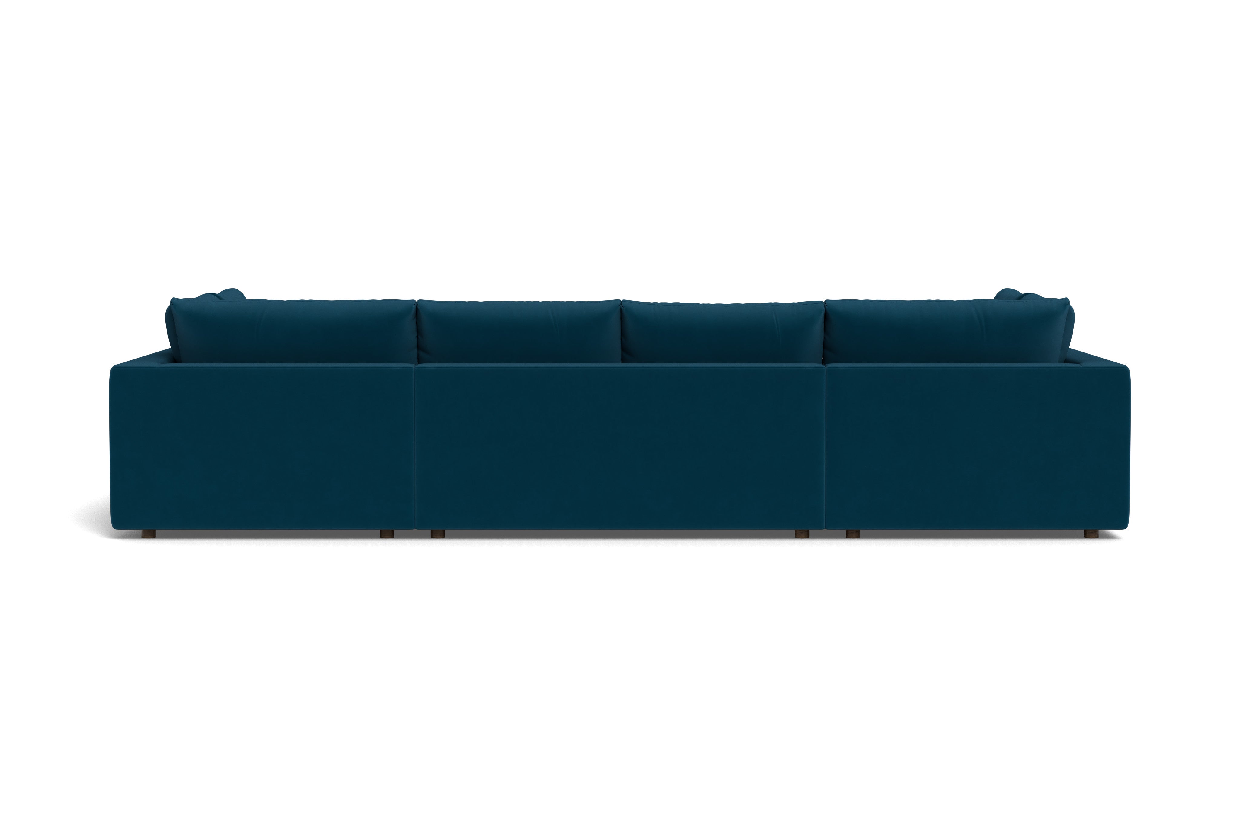 Daphne Deep Double Bumper Chaise Sectional