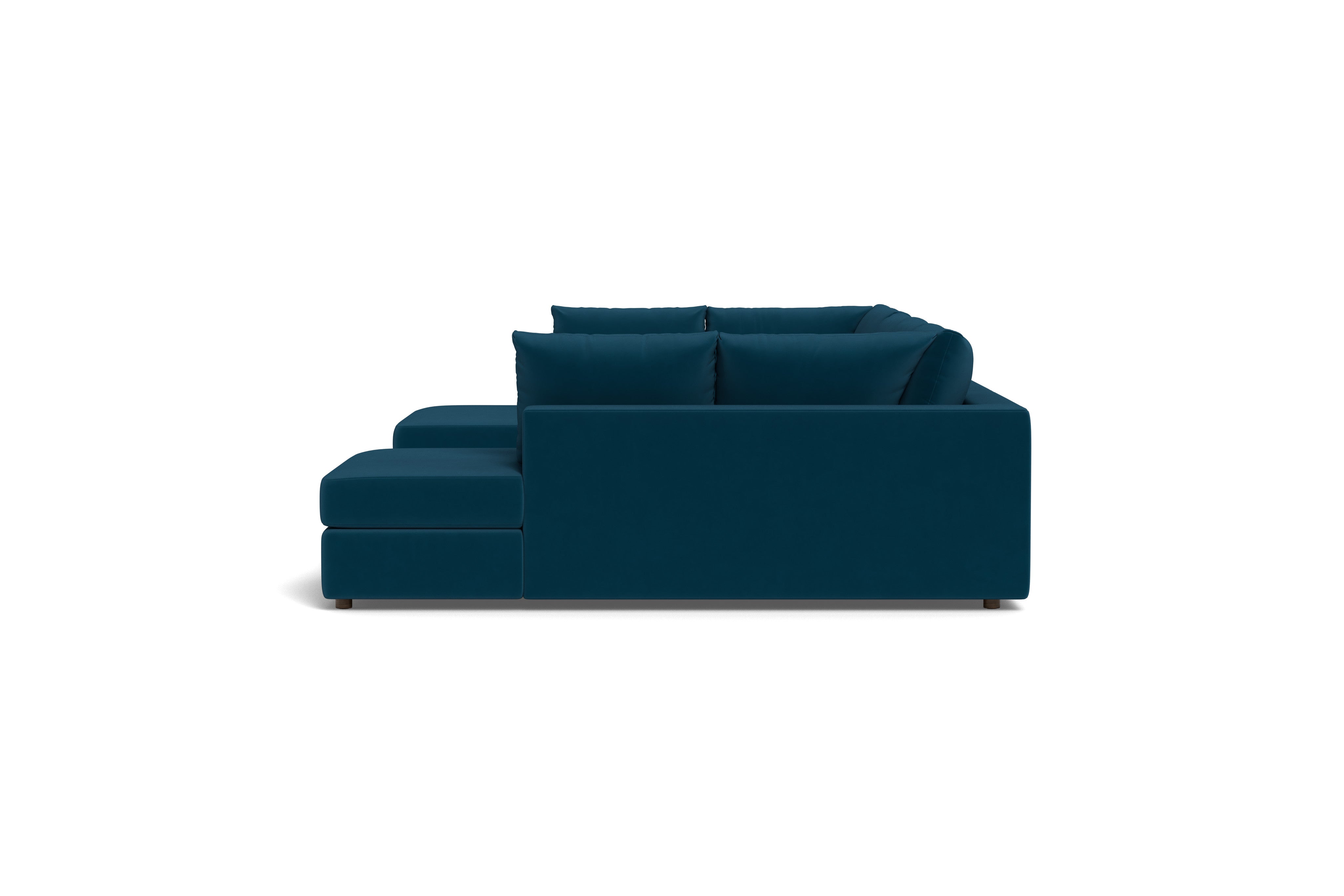Daphne Deep Double Bumper Chaise Sectional