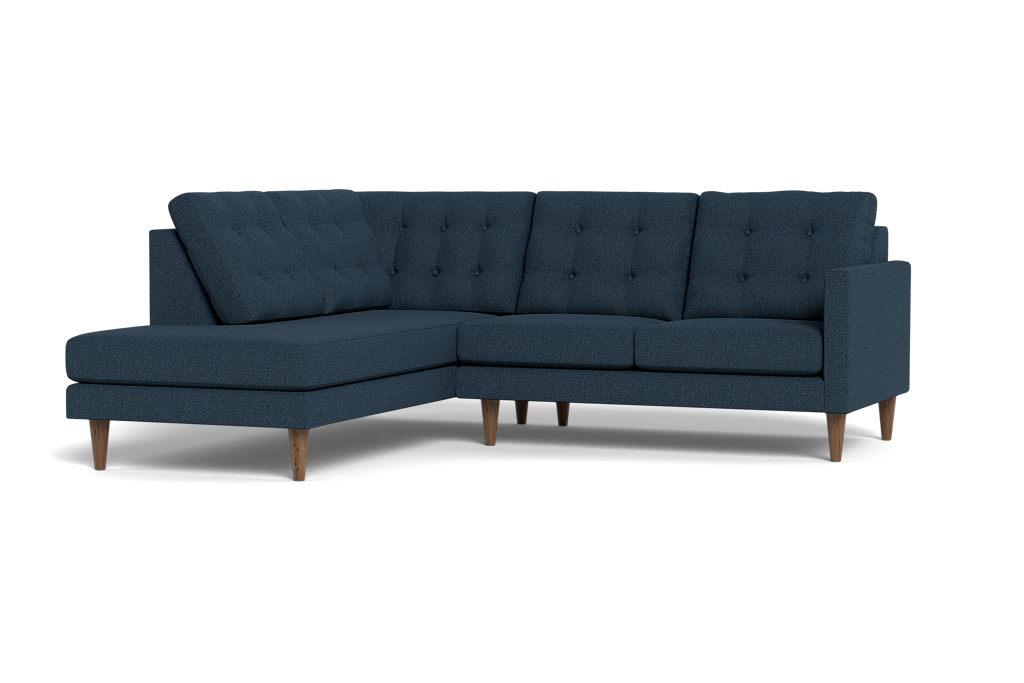 Jasper Mid-Century Bumper Chaise Sectional