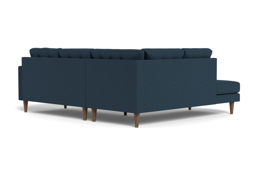Jasper Mid-Century Bumper Chaise Sectional