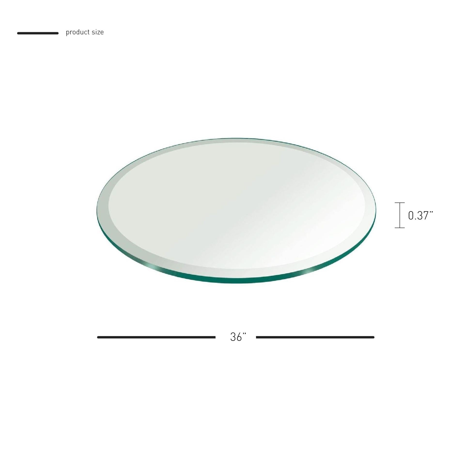 Round Glass Top