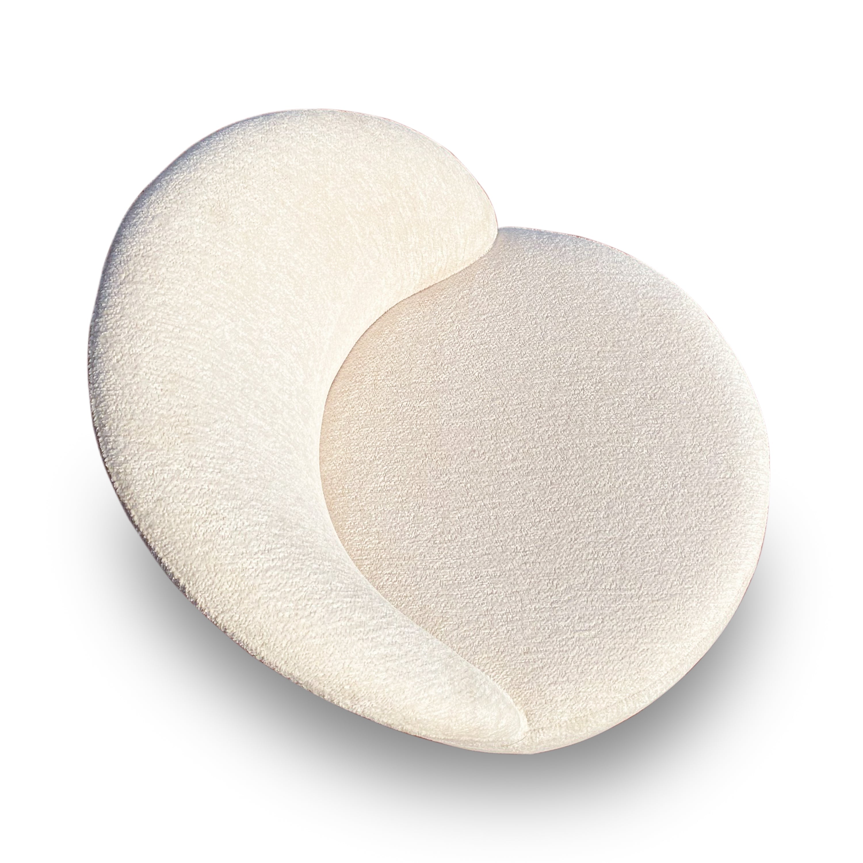 Zinnia Fully Upholstered Swivel Chair in Dune Chenille