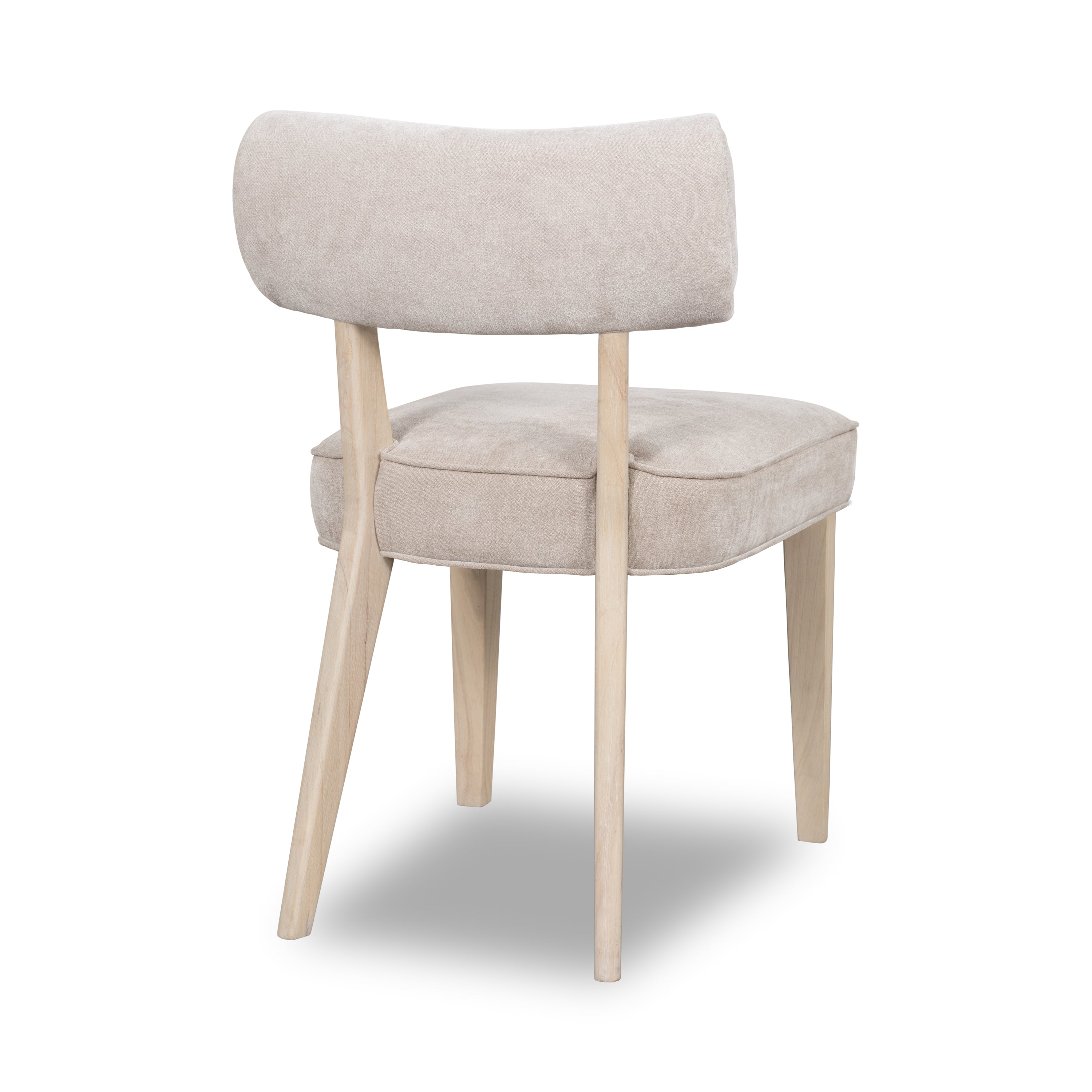 Magnolia Wood Frame Upholstered Dining Chair in Brown Sugar Chenille (Set of 2)