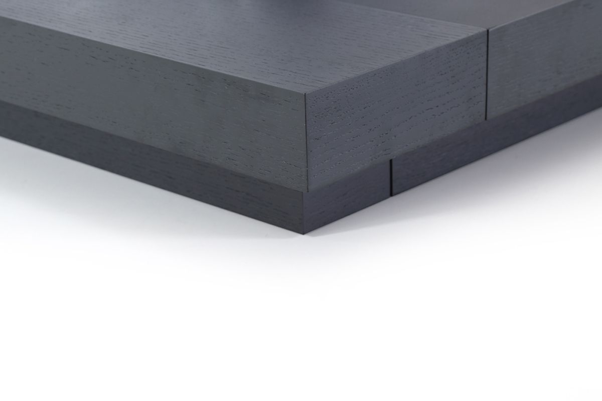 Modrest Opal Modern Wenge & White Platform Bed
