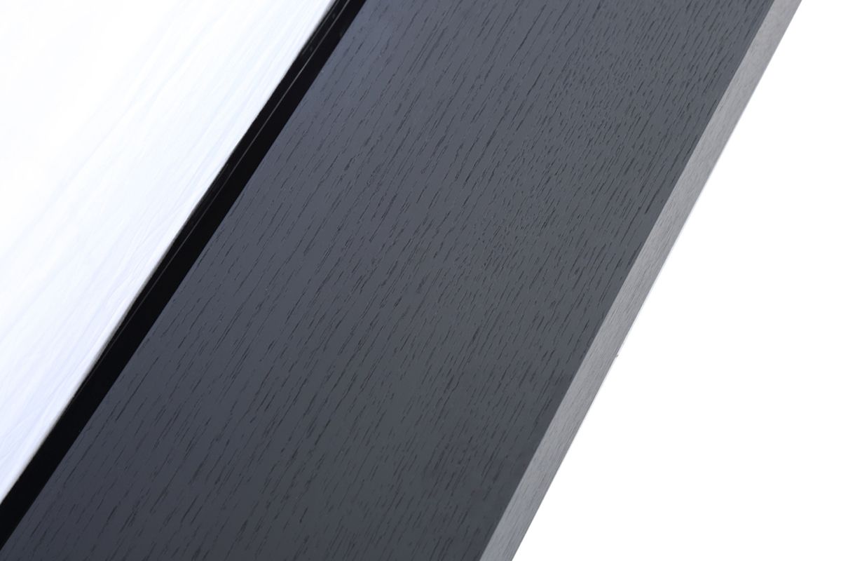 Modrest Opal Modern Wenge & Grey Platform Bed
