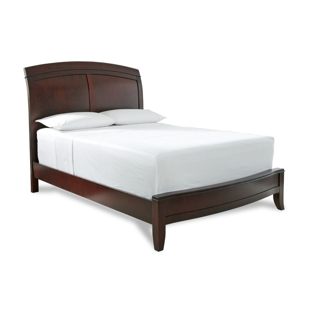 Brighton Low Profile Sleigh Bed in Cinnamon
