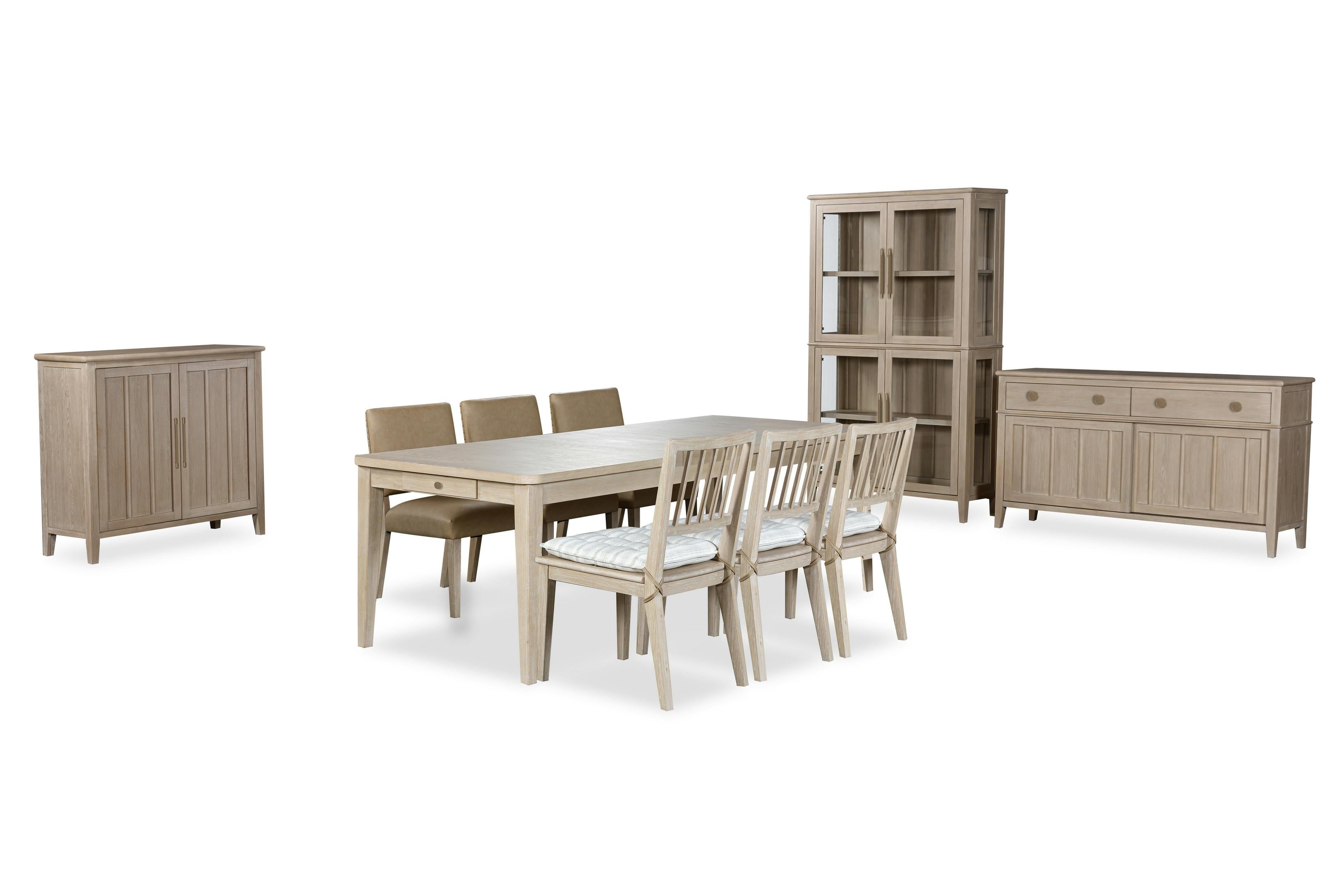 Camden Wood Dining Chair with Detachable Cushion in Chai and Oat (Set of 2)