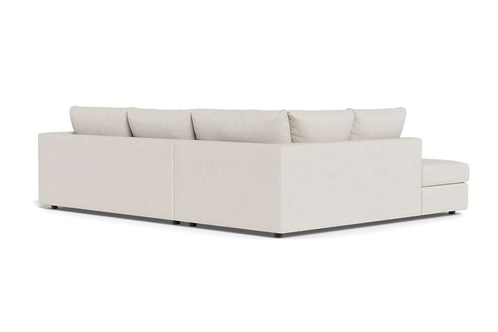 Daphne Deep Sectional Sofa with Bumper Chaise