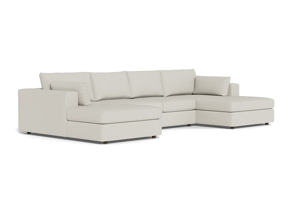 Daphne Deep Double Chaise Sectional Sofa