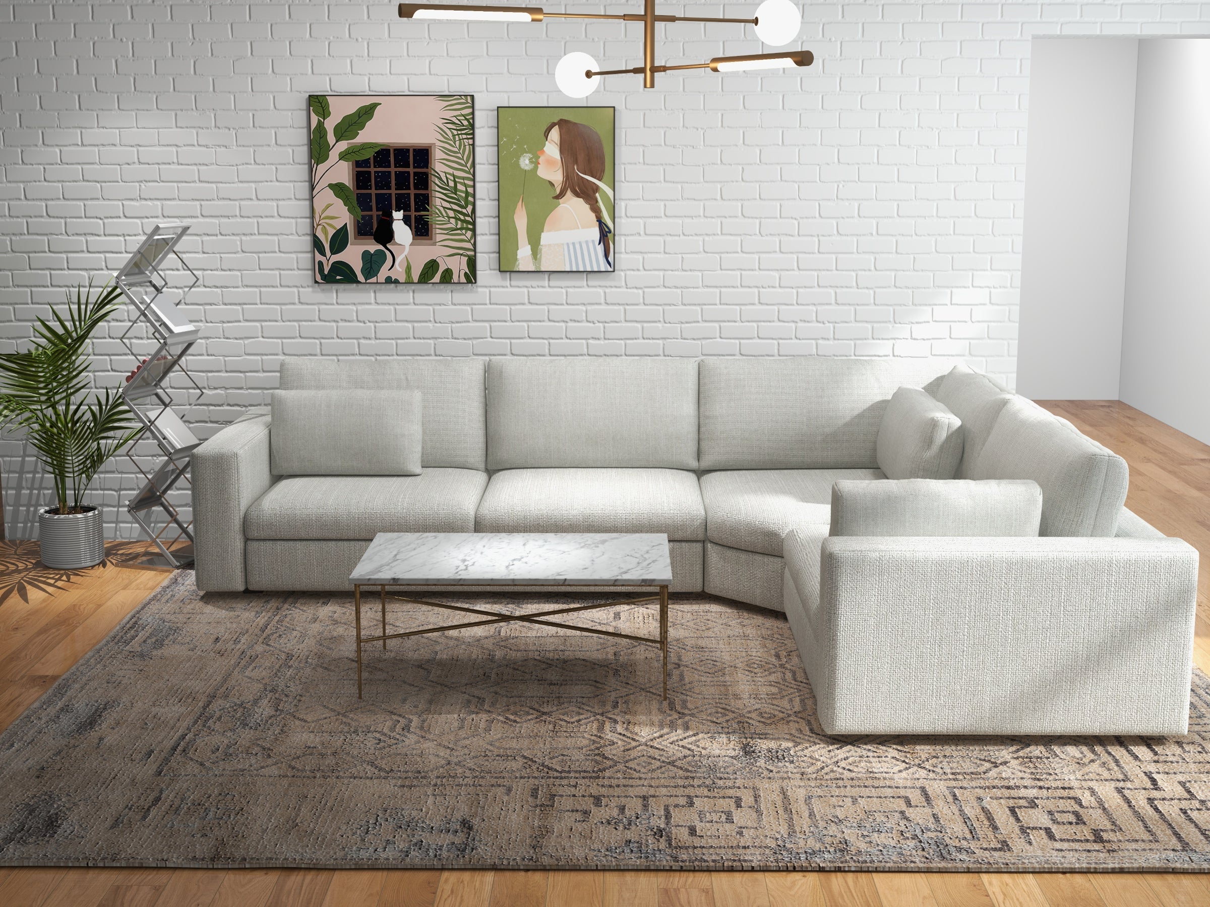 Daphne Deep Corner Wedge Large Sectional
