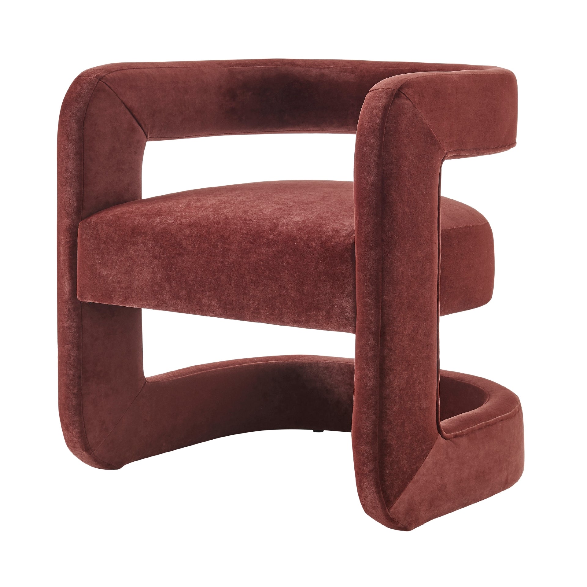 Althea Velvet Accent Arm Chair