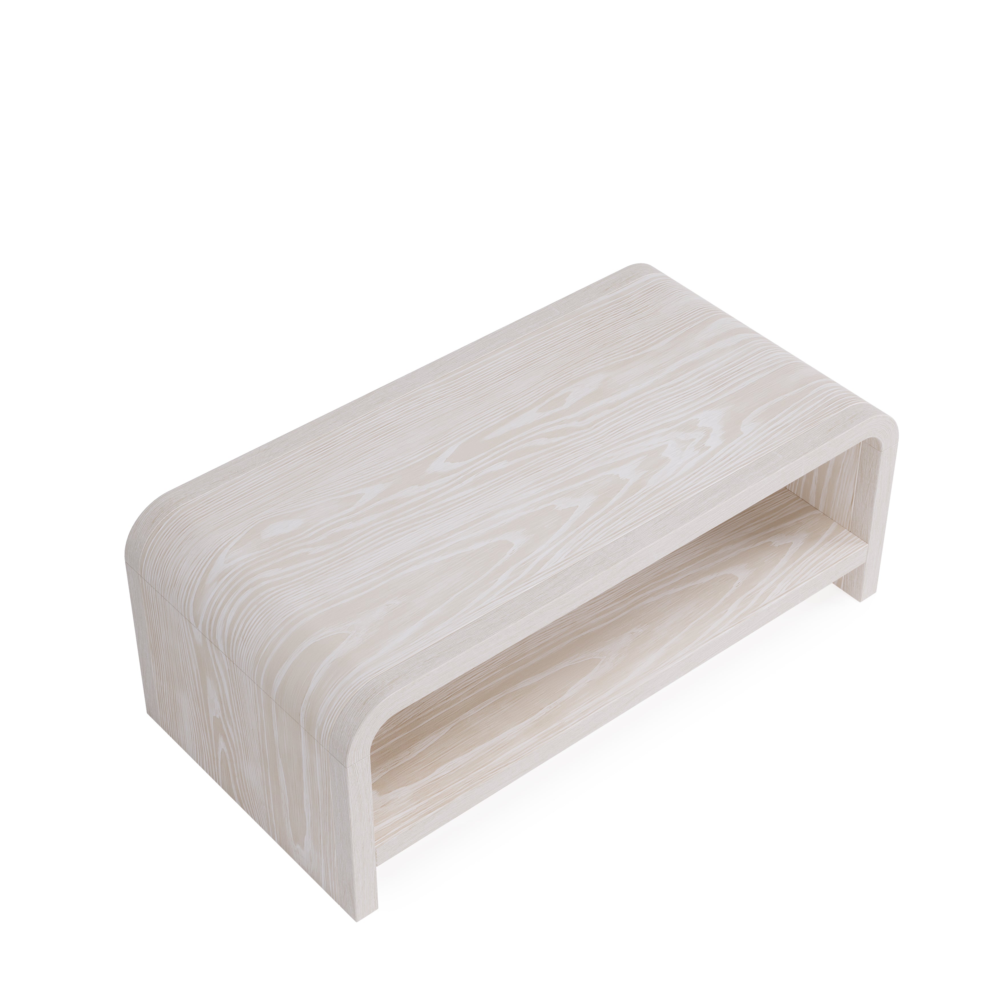 Drake Ash Wood Coffee Table in Sugar